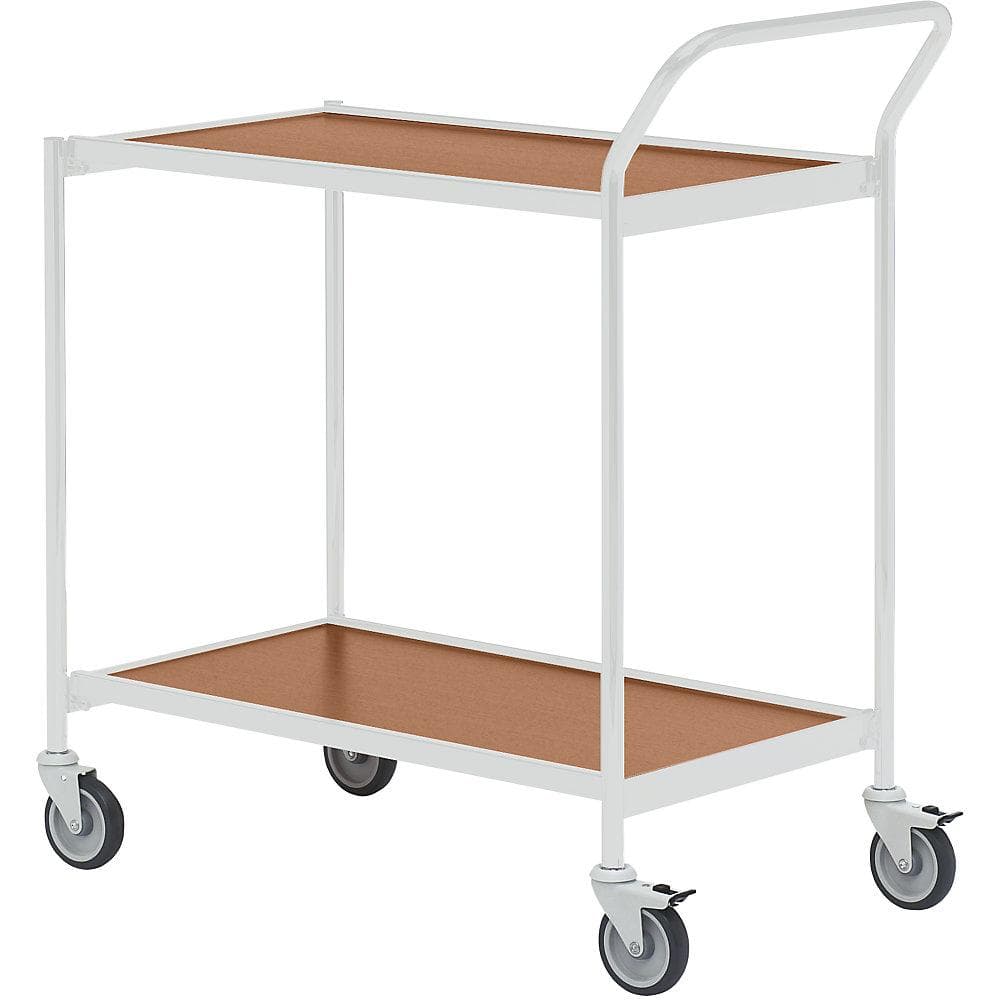 HelgeNyberg Tischwagen 2 Etagen grau Buche