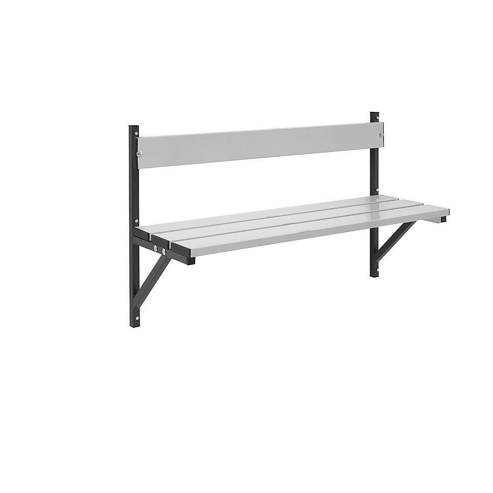 Kaiserkraft Sypro Wandbank Aluminium Edelstahl 1015mm Anthrazit
