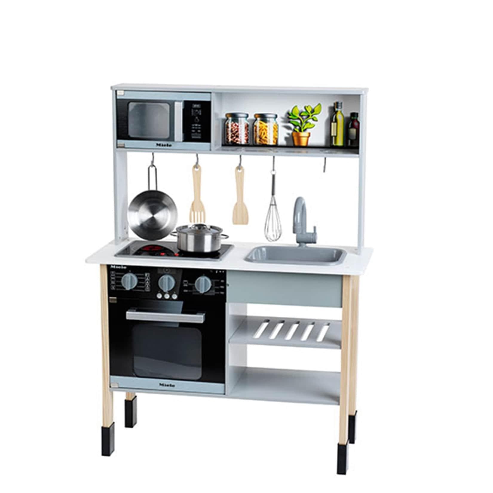 KLEIN Spielküche Miele Grau mit Sound und Licht