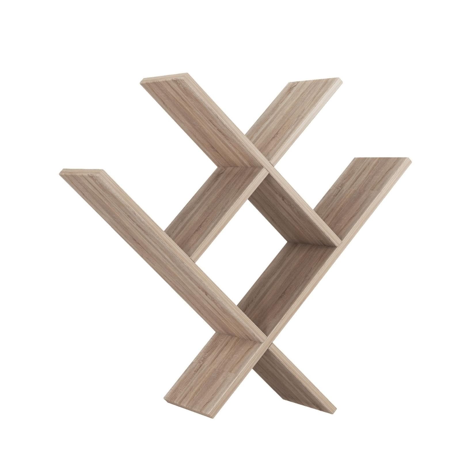 Mein-Regal Wandregal VALLE Natur - Vielseitiges Hängeregal aus Holz MDF