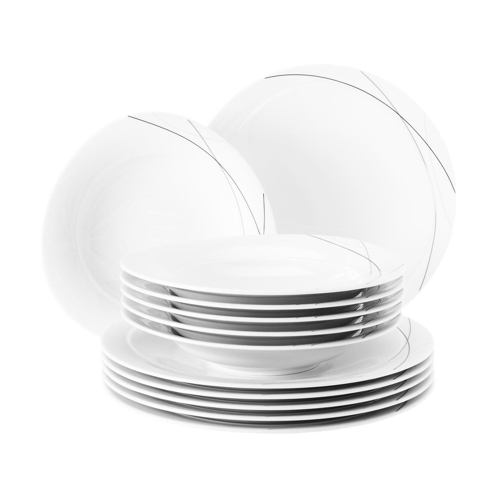 Seltmann Weiden Tafelservice Trio Highline 12-teilig Porzellan Modern