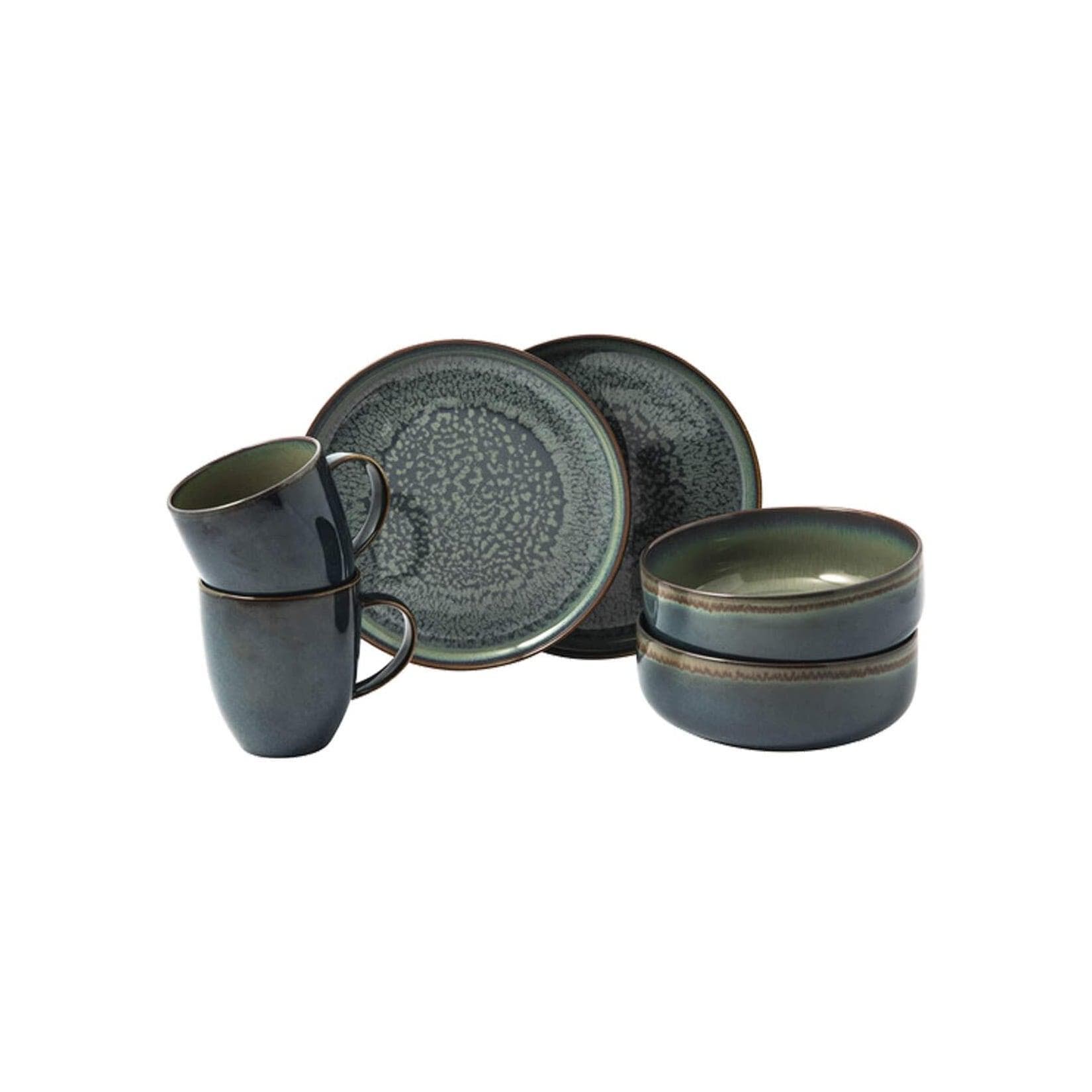 Villeroy & Boch Frühstücks-Set Crafted Breeze 6er Set Grün