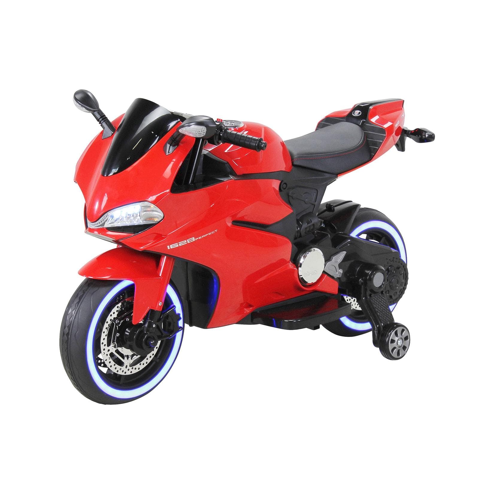 Actionbikes Motors Kindermotorrad 1299SS Rot mit Soft-Start und LED