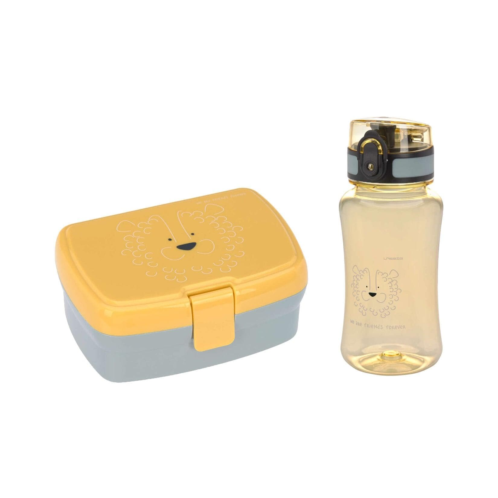 About Friends Brotdose & Trinkflasche Set Lässig Bunt