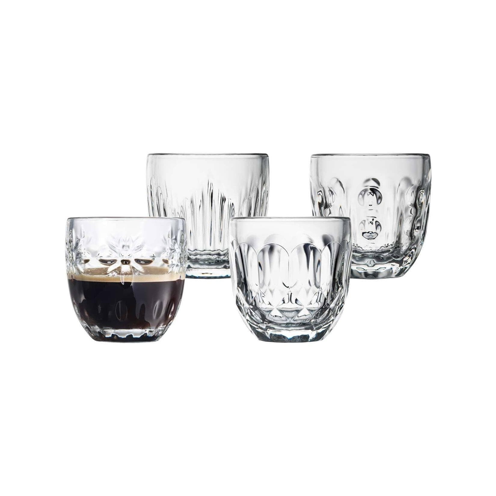 La Rochère Espressogläser Facetten 100 ml 4er Set Transparent