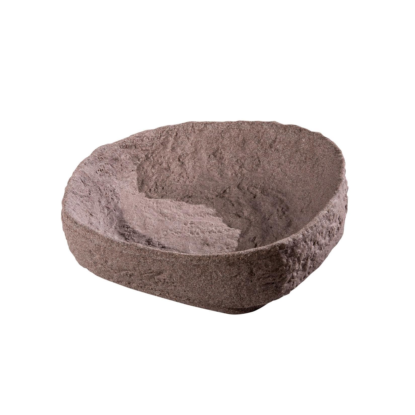 GreenLife Pflanzschale für Dekor-Regenspeicher Hinkelstein Granitrot