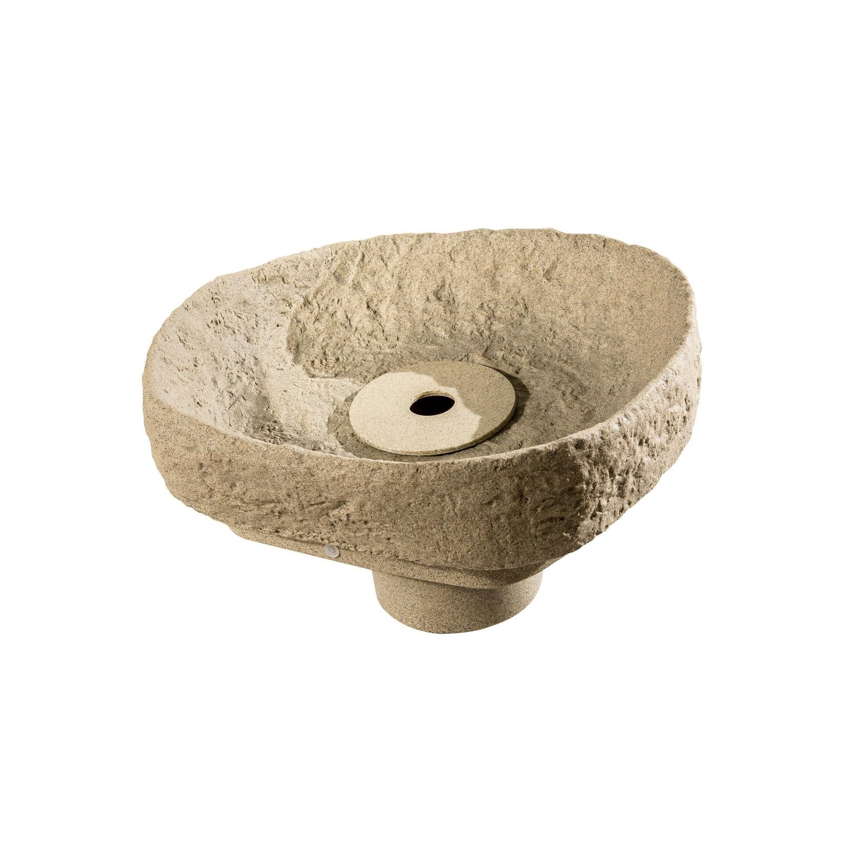 GreenLife Springbrunnen-Set für Dekor-Regenspeicher Hinkelstein Sand