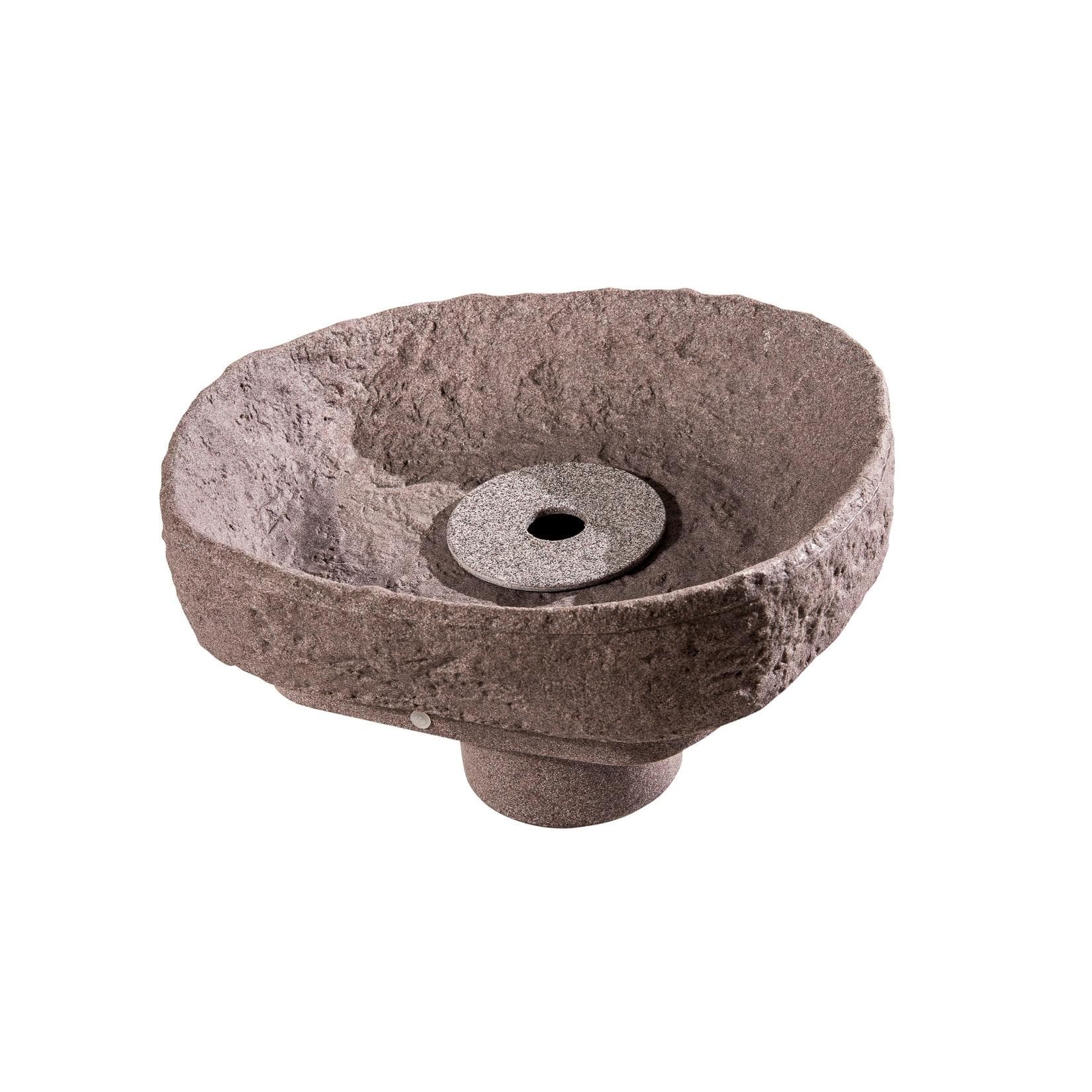 GreenLife Springbrunnen-Set für Dekor-Regenspeicher Hinkelstein Granitrot