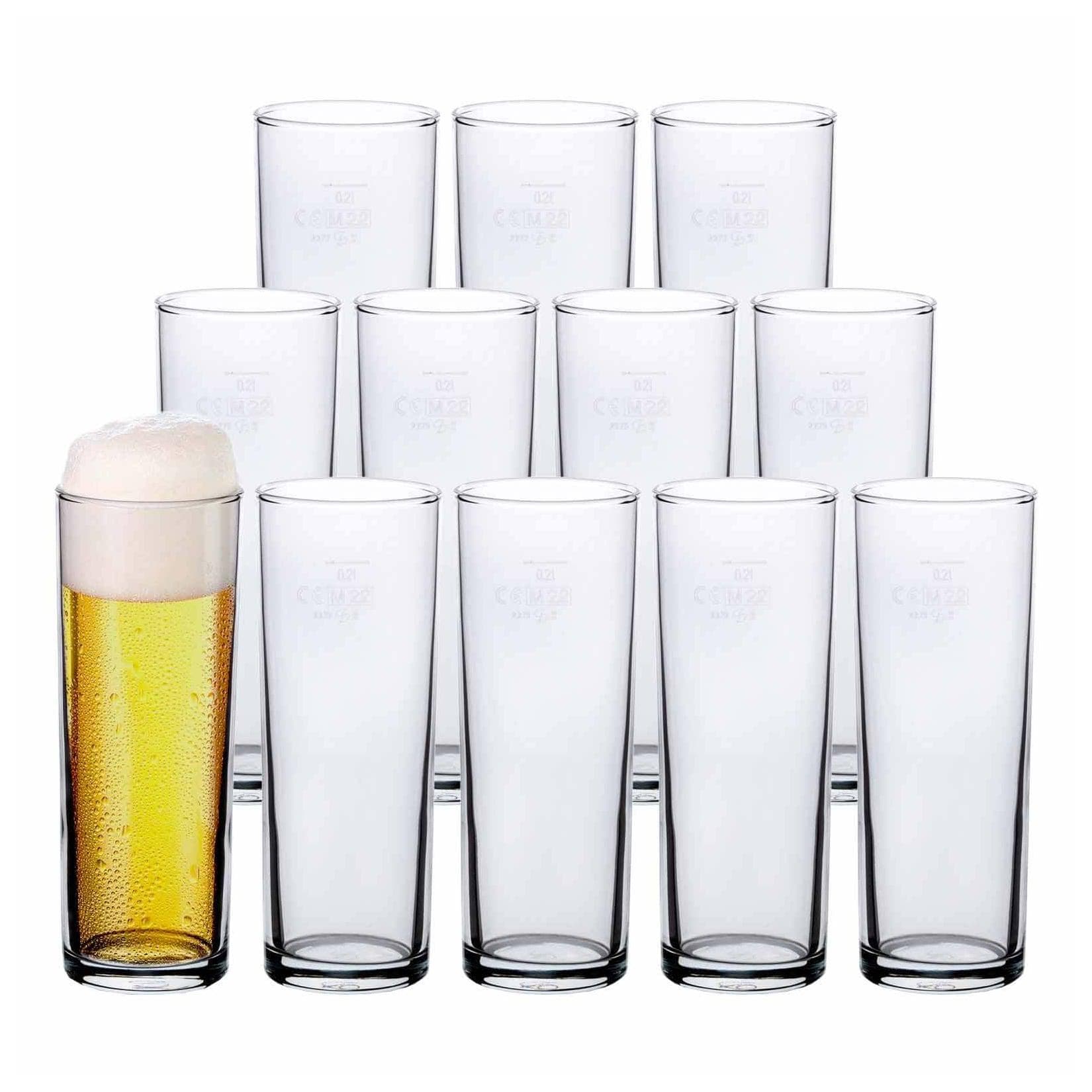 Van Well Kölschglas 0,2l geeicht 12er Set transparent Glas