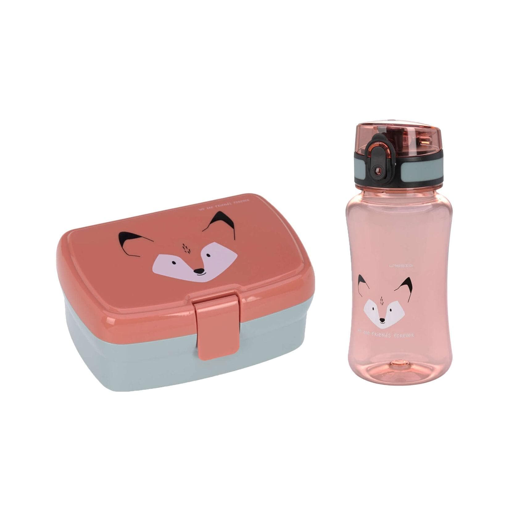 Lässig Brotdose und Trinkflasche About Friends - BPA-frei, spülmaschinenfest