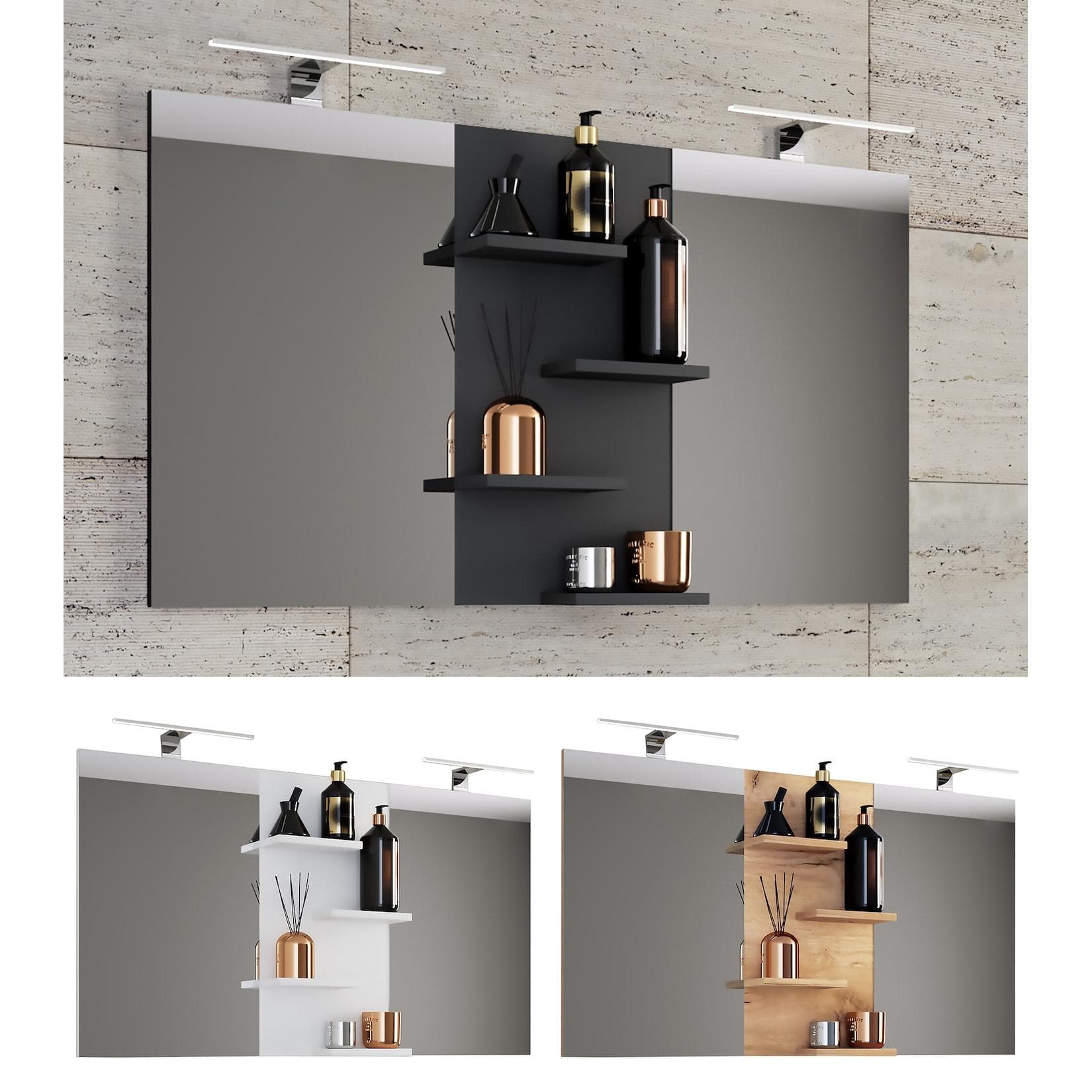 Moderner Badspiegel aus ESG-Sicherheitsglas