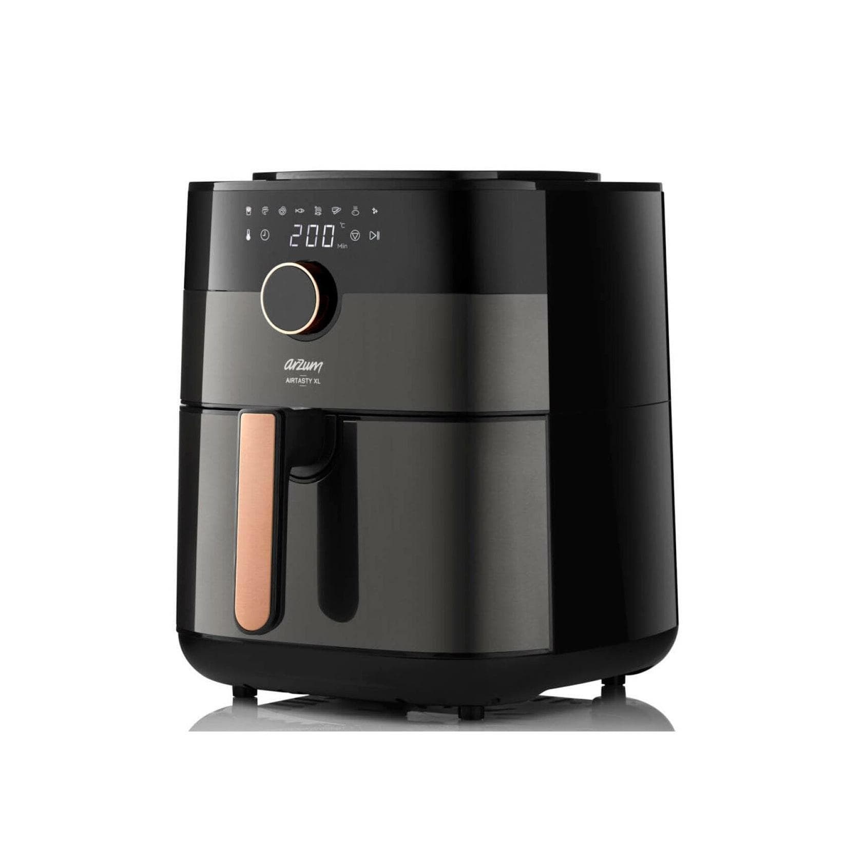 Heißluftfritteuse Air Fryer Schwarz/Kupfer von ARZUM