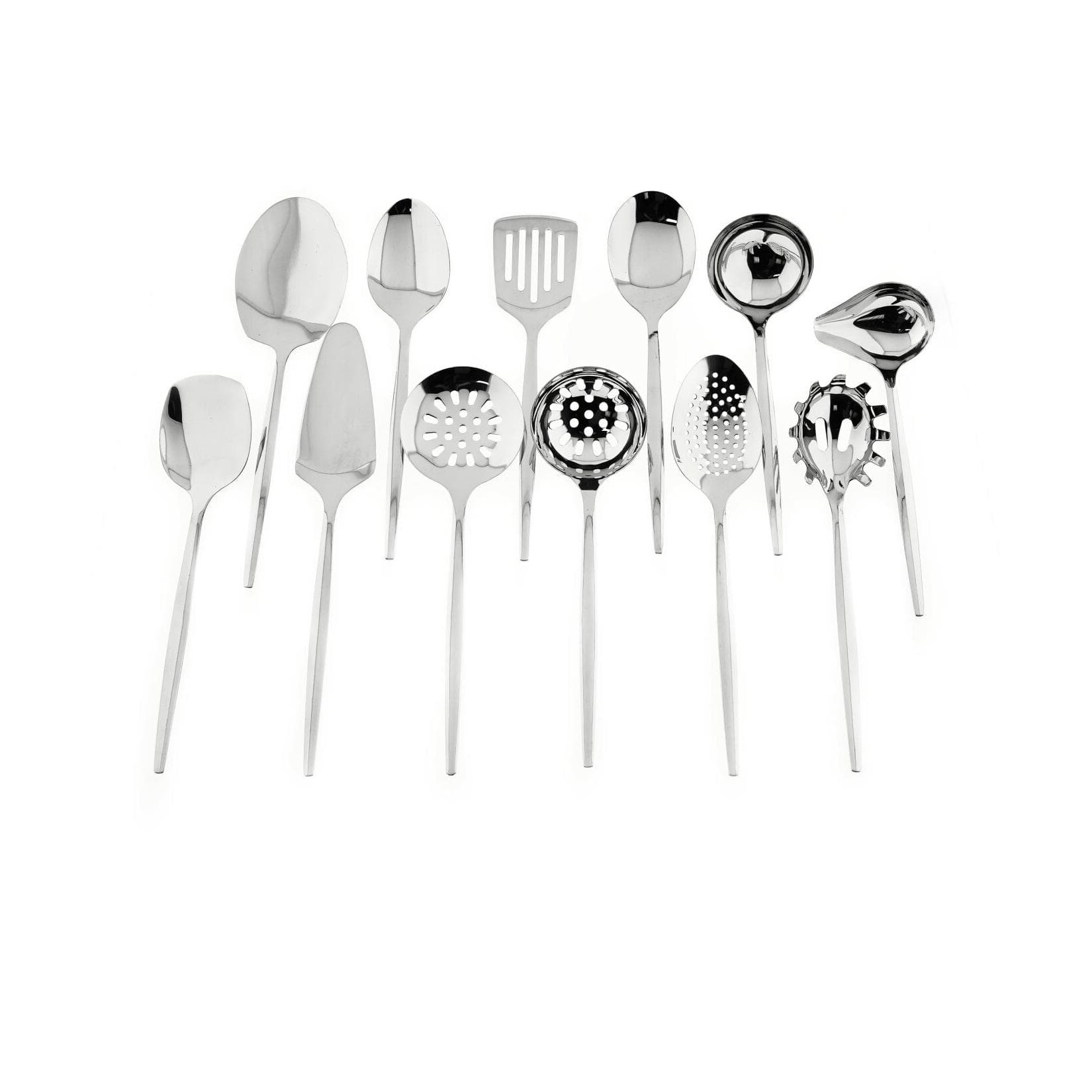 Zellerfeld 12-Teilig Kochbesteck Küchenhelfer Löffel Pfannenwender Suppenlöffel