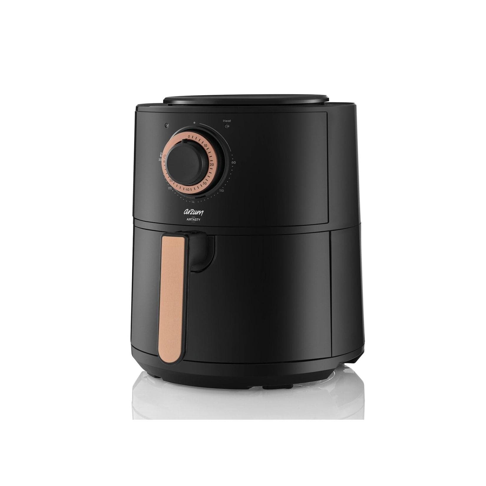 ARZUM Heißluftfritteuse Air Fryer Schwarz/Kupfer