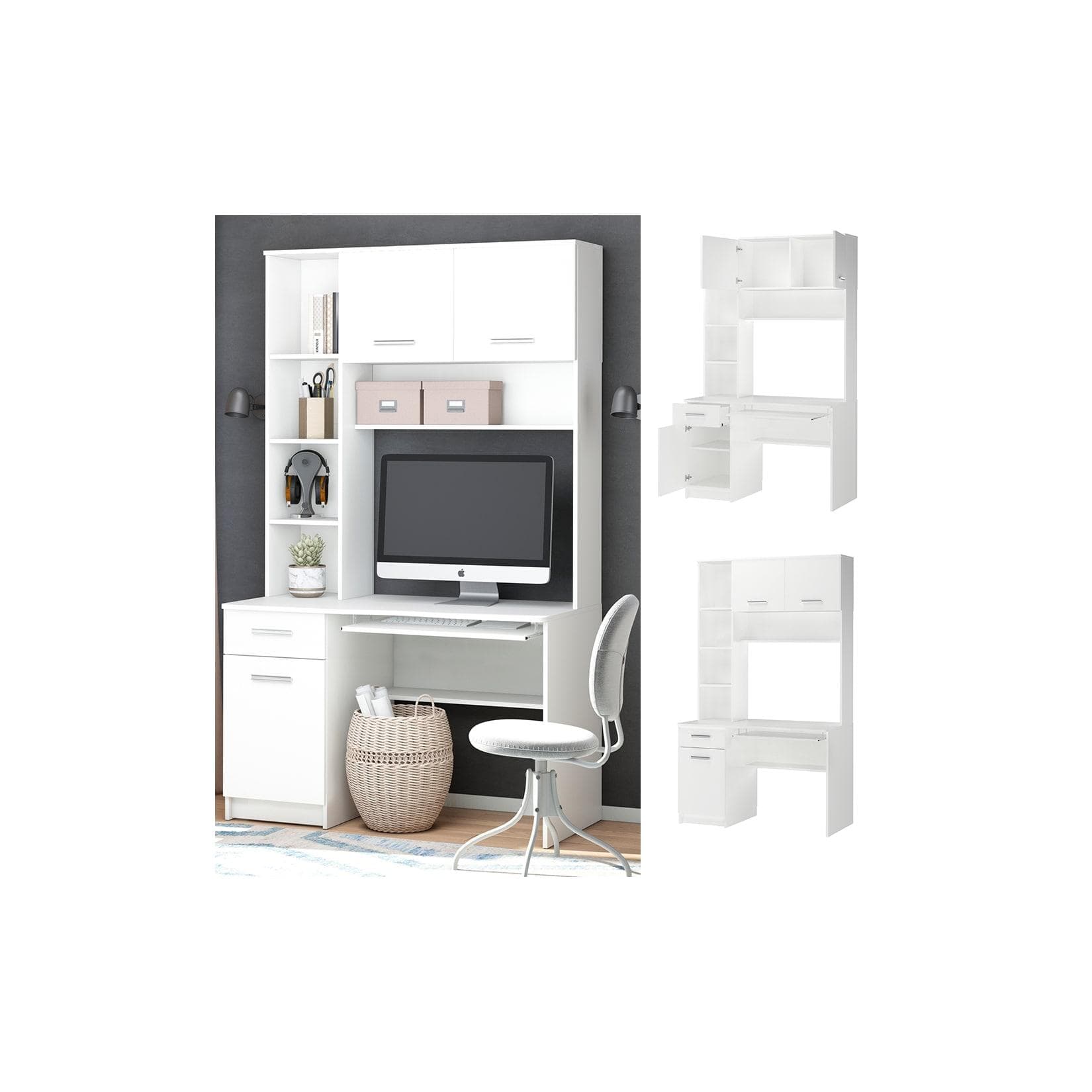 Weißer Schreibtisch Crossline - Modernes Design