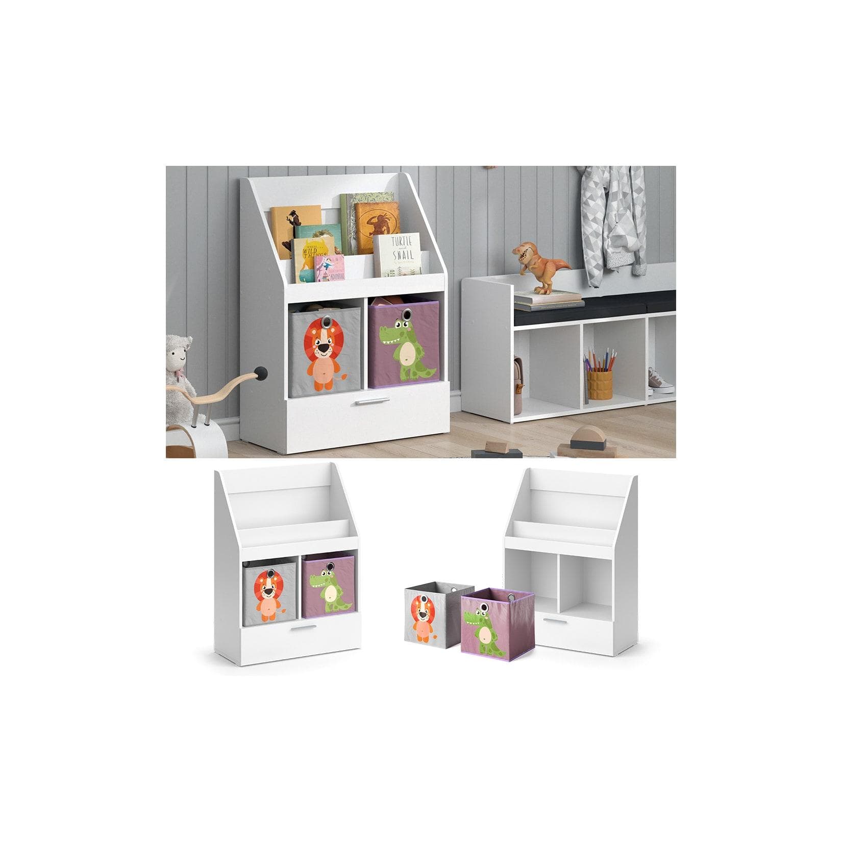 Vicco Kinderregal Luigi Weiß Modern