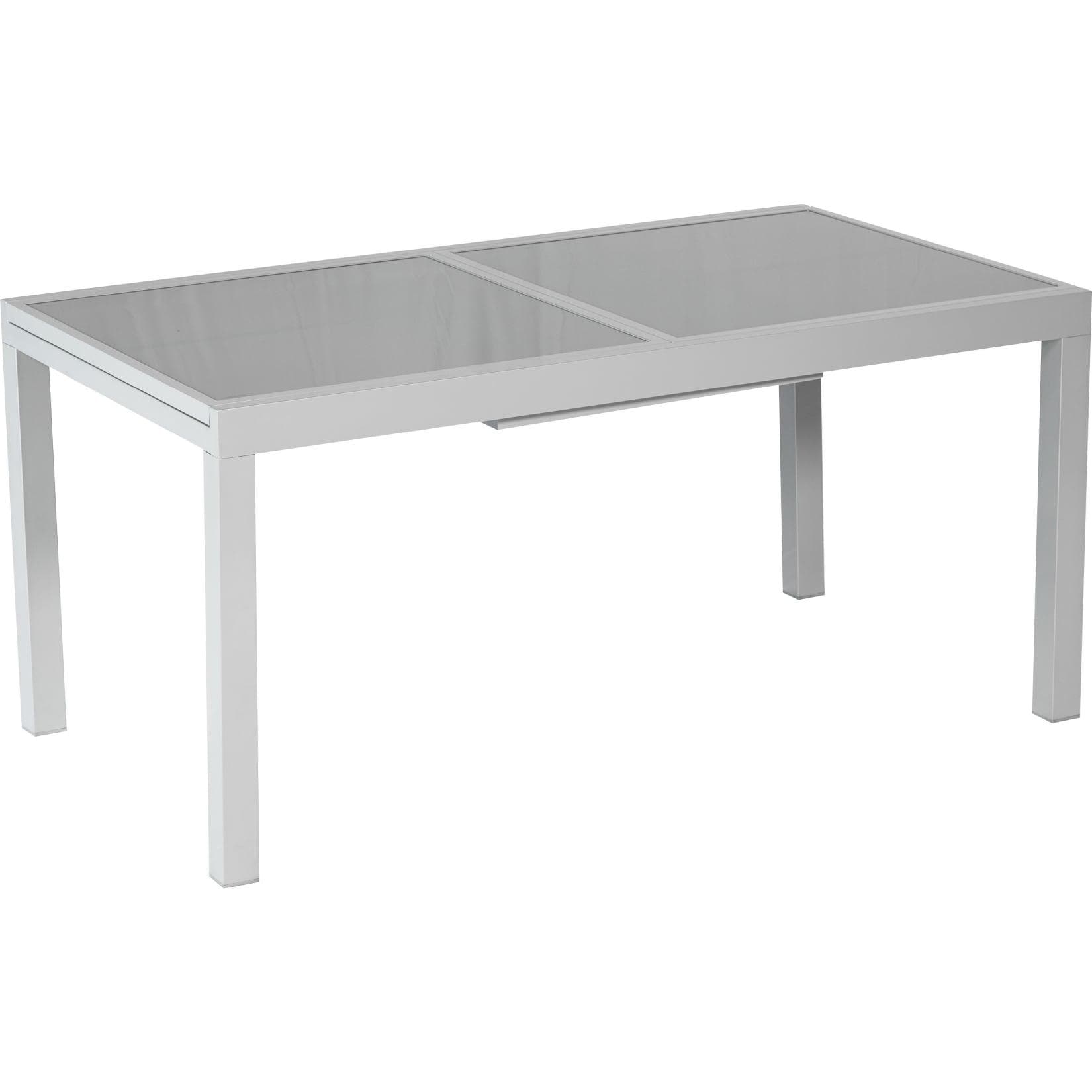 Merxx Ausziehtisch Amalfi Aluminium Glas Witterungsbeständig