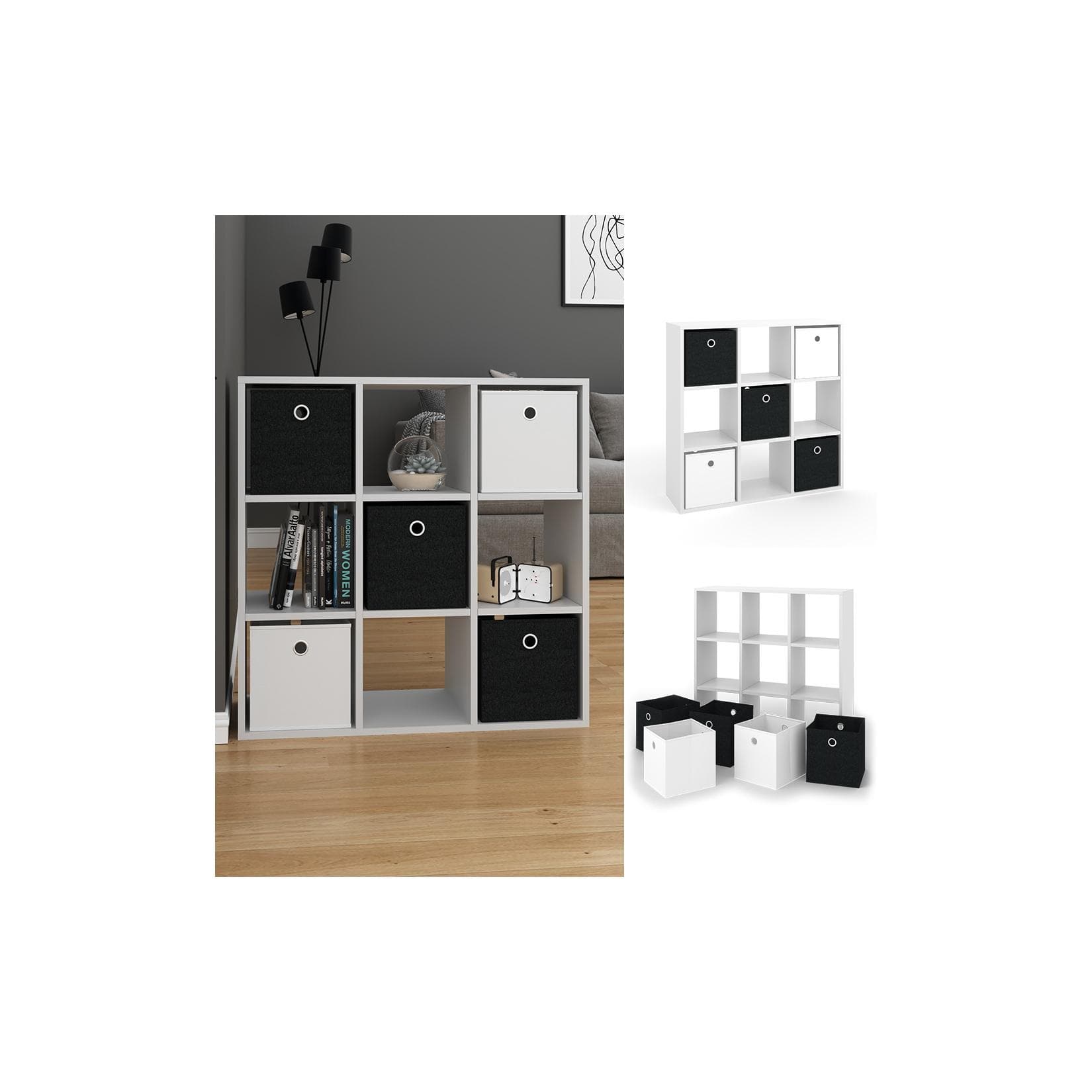 Vicco Raumteiler Hylda Weiß - Multifunktionaler Raumtrenner