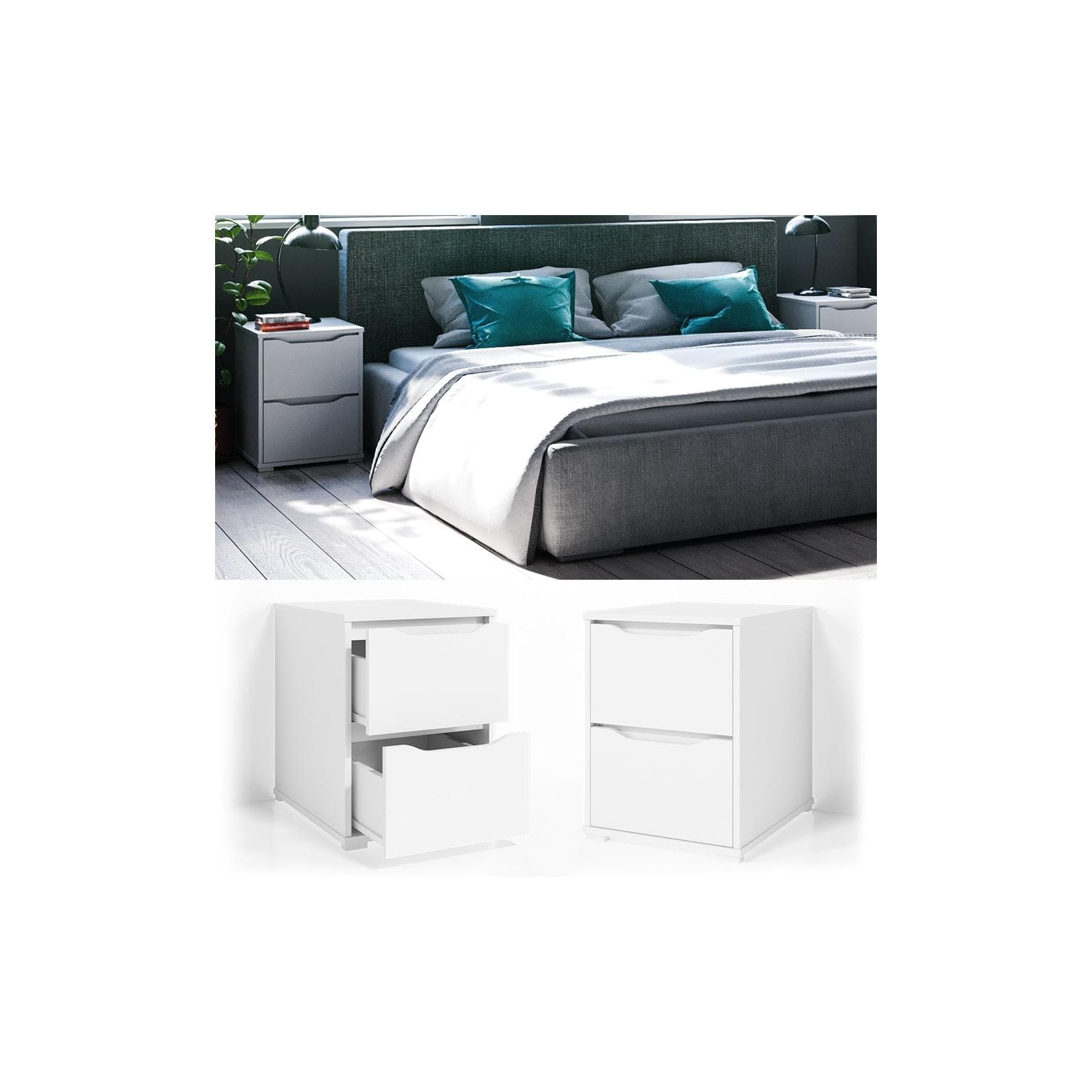 Vicco Kommode Ruben Weiß Minimalistisches Design