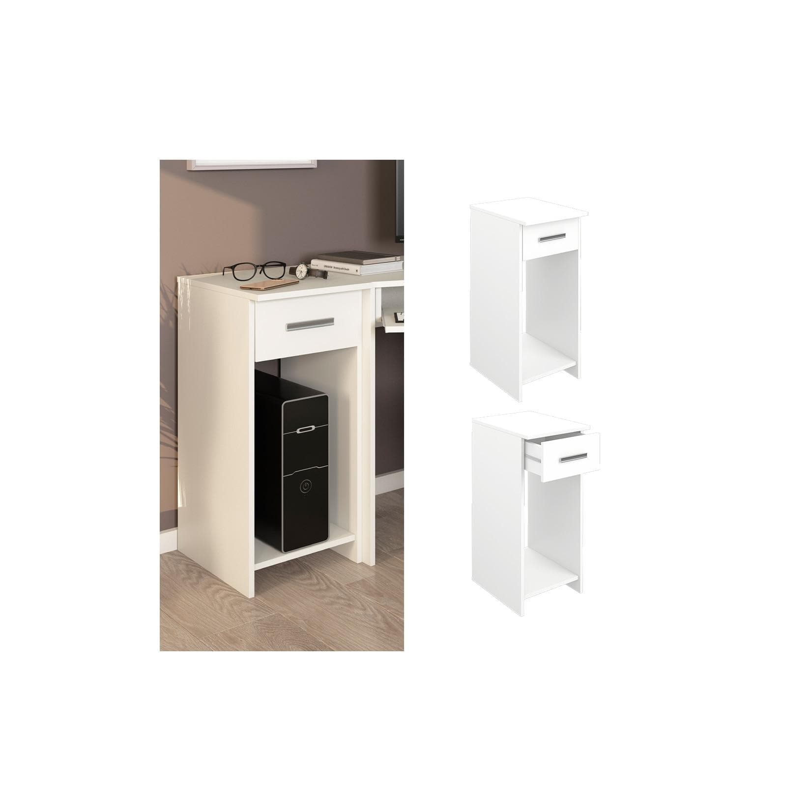 Vicco PC-Schrank Odin Weiß Modern