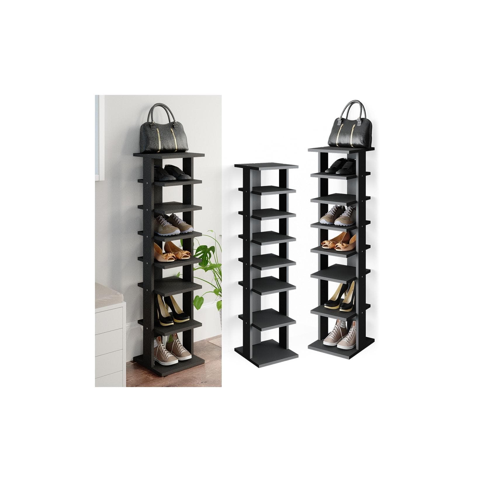 Anthrazit Schuhregal - Praktische Aufbewahrungslösung