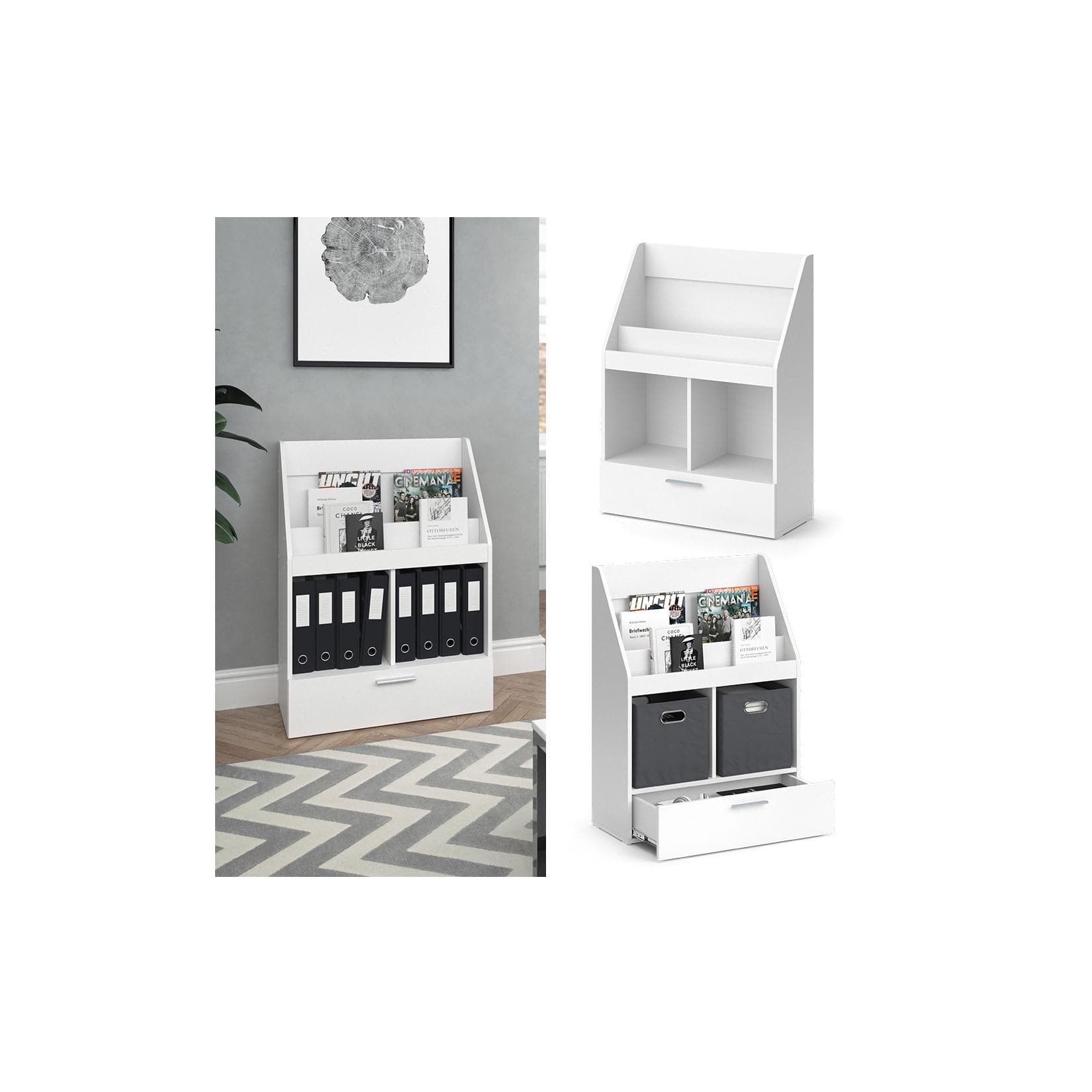 Vicco Bücherregal Luigi Weiß - Elegante Bücherschrank