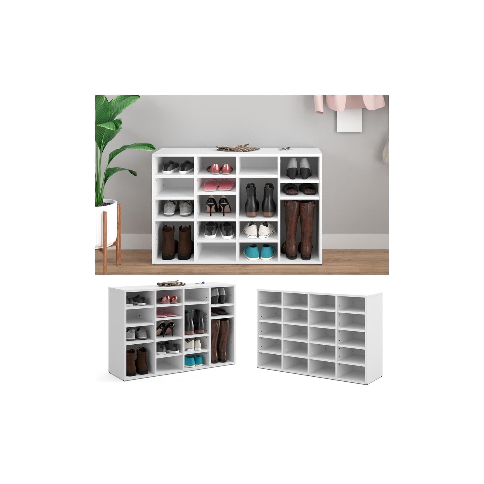 Weißes Schuhregal - Praktische Aufbewahrung für Schuhe