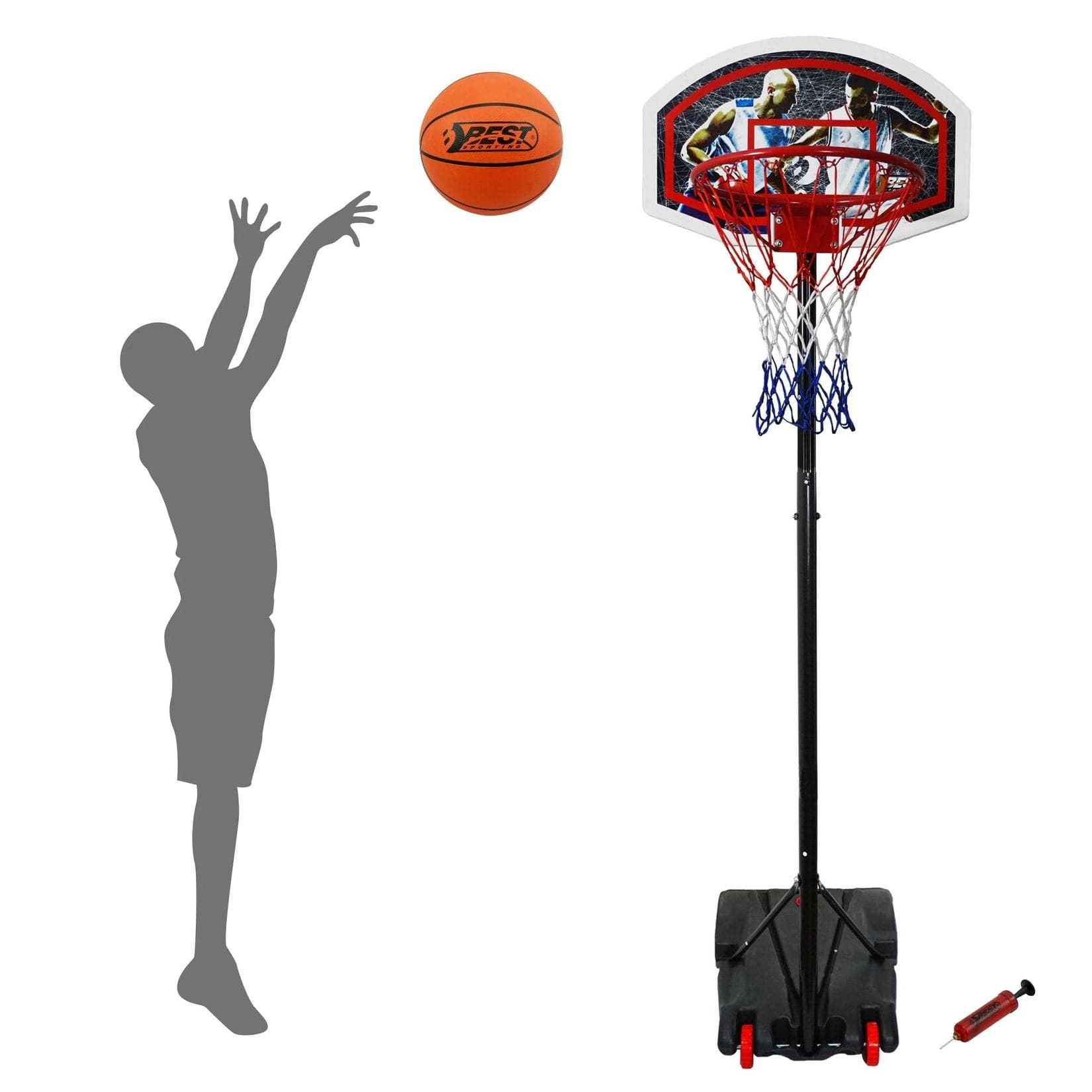 Outdoor Basketballständer höhenverstellbar - Robuster Korb für Kinder