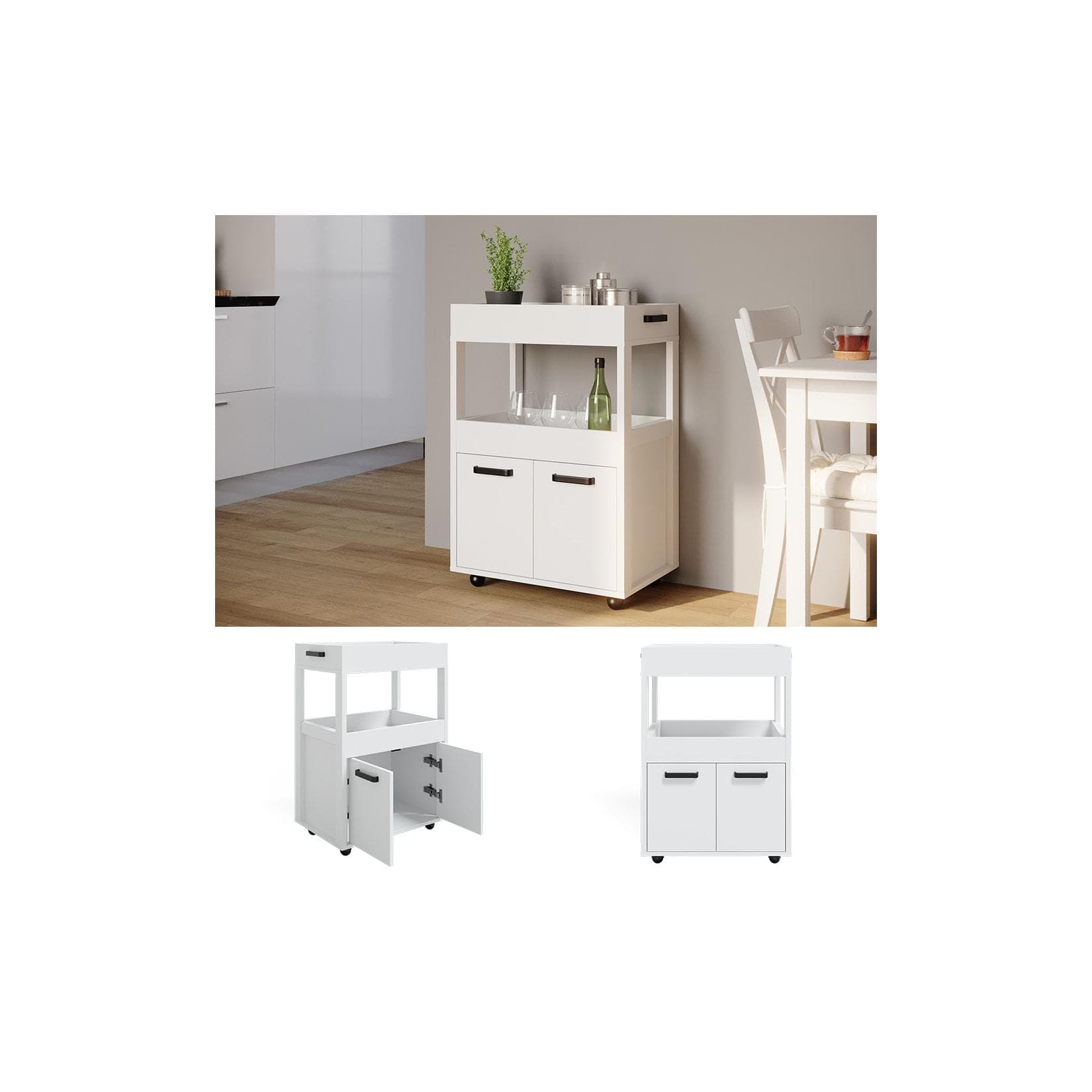 Weißer Barschrank – Praktische Aufbewahrungslösung