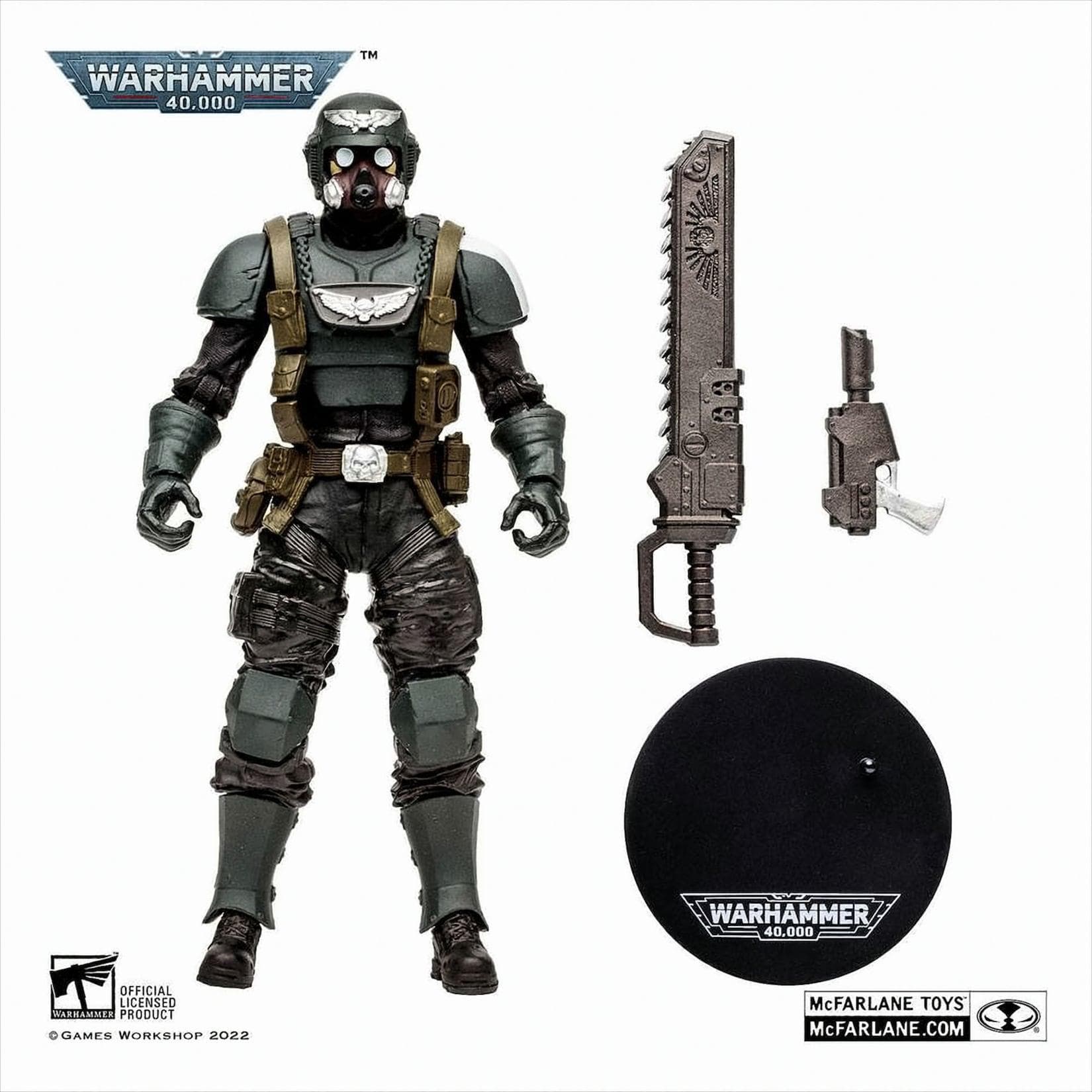 Warhammer 40k Darktide Veteran Guardsman Actionfigur 18 cm