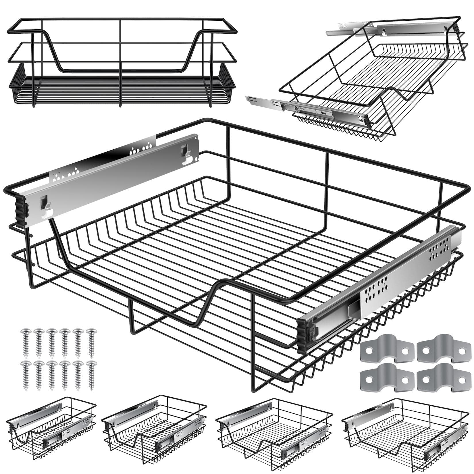 Teleskop-Schublade für Küchenmöbel