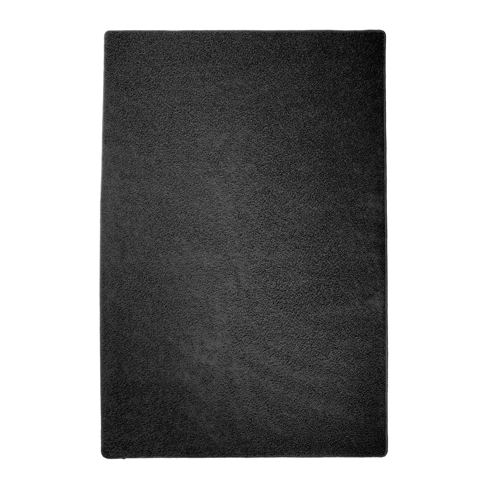Karat Shaggy Hochflor Teppich Schwarz