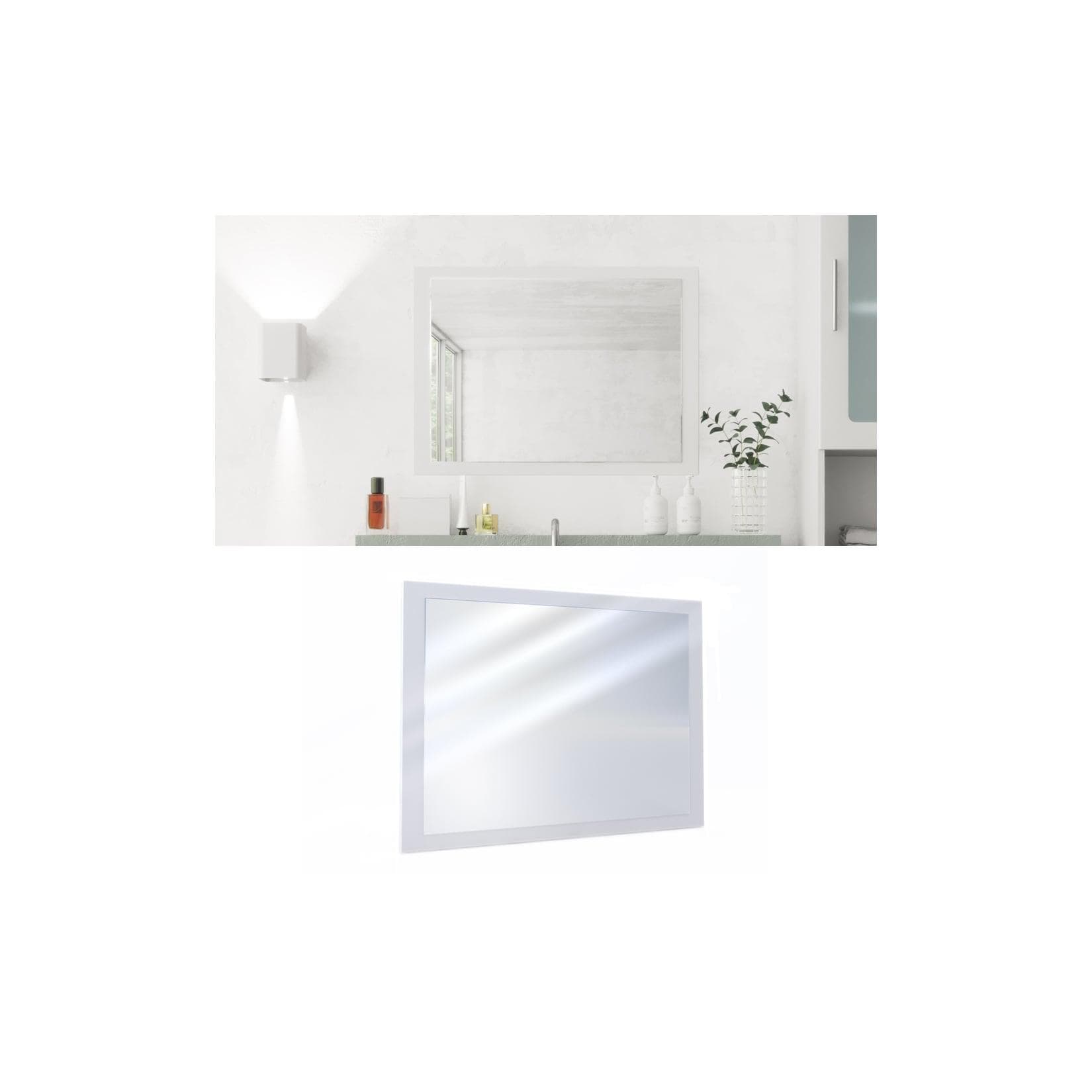 VICCO Badspiegel Weiß Modern Hängespiegel Pflegeleicht