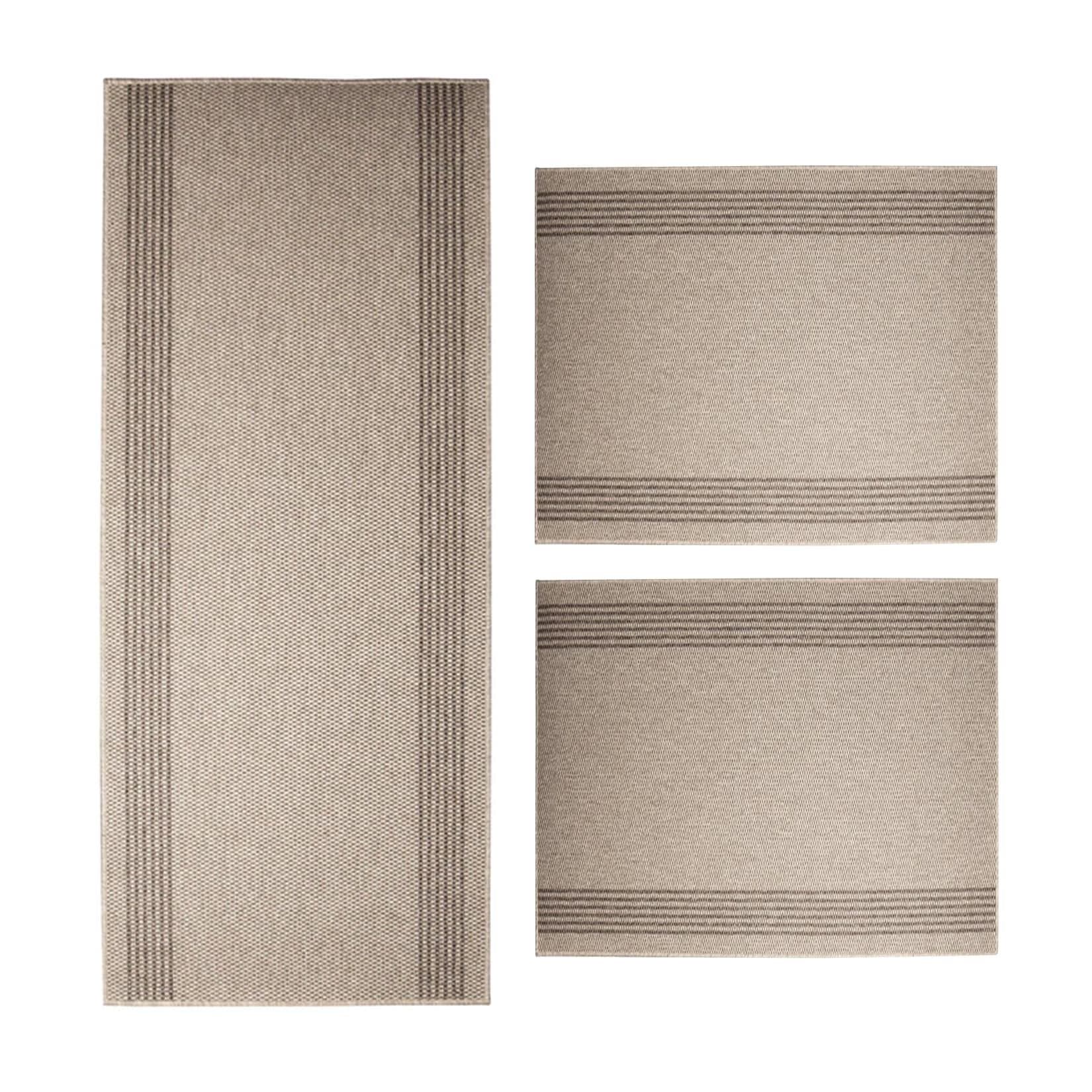 Floordirekt Bettumrandung Natura Sisal-Optik - 3-tlg Set für Schlafzimmer