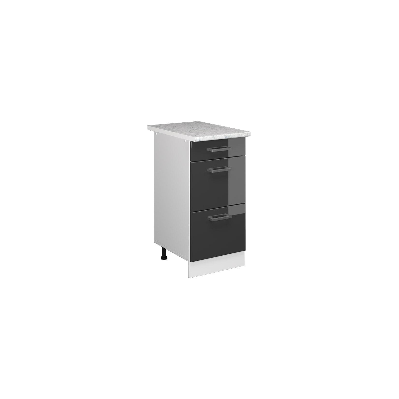 Vicco Unterschrank R-Line Anthrazit Weiß mit Schubladen