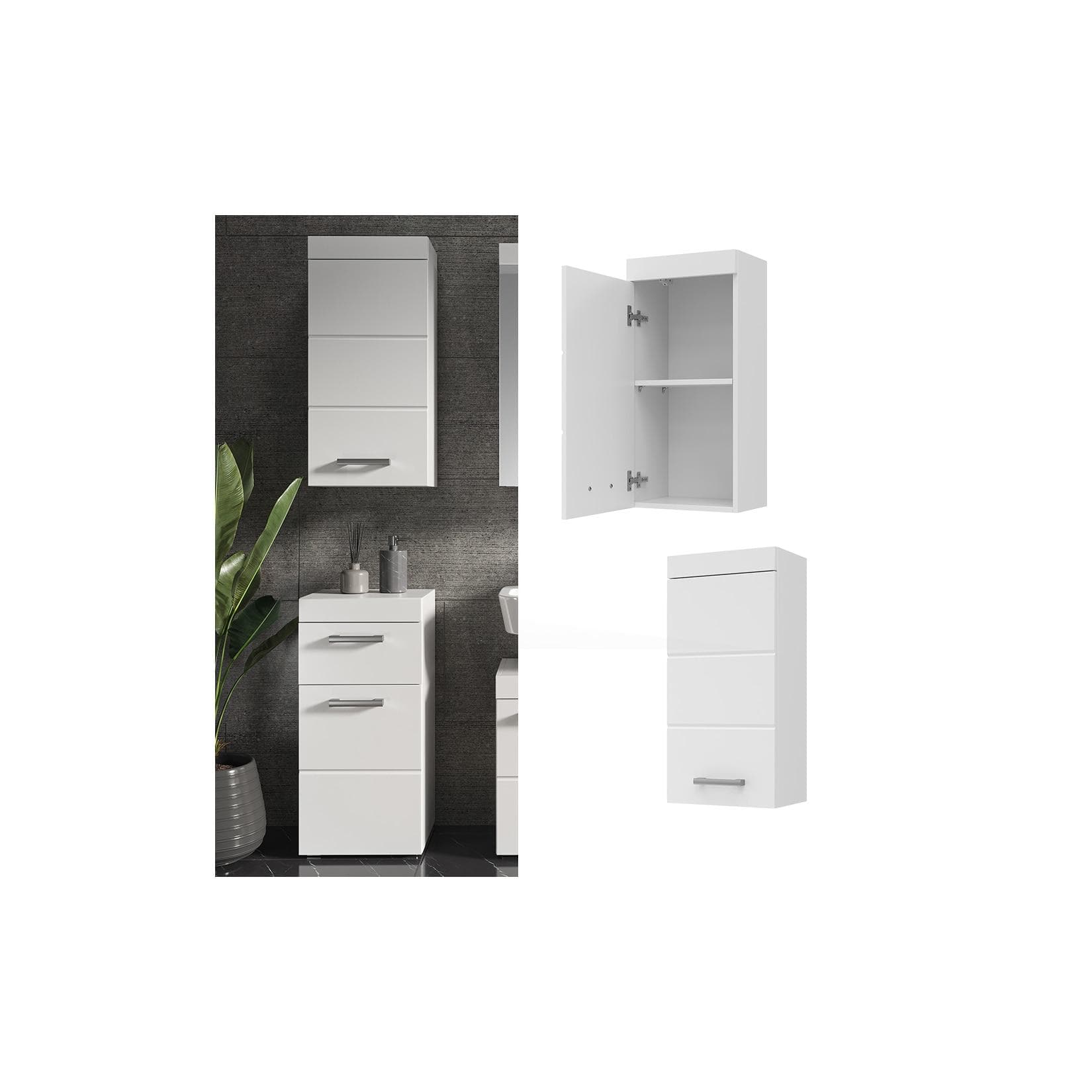Vicco Hängeschrank Luna Weiß Skandi Badschrank