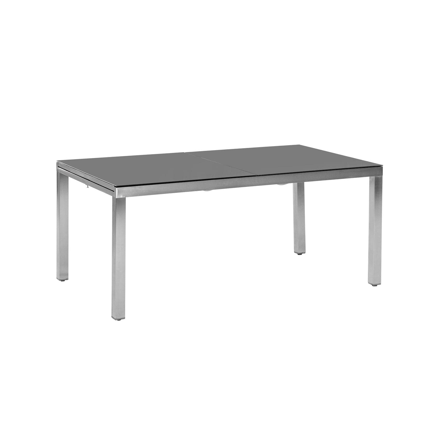 Merxx Gartentisch Ferrara Grau Edelstahl Glas
