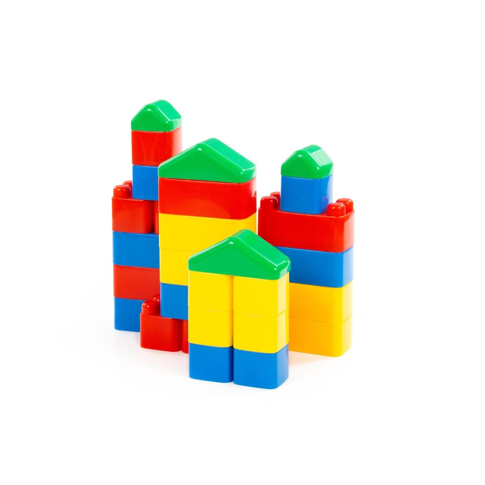 Polesie Bausteine-Set 28 Teile bunt zum Stecken