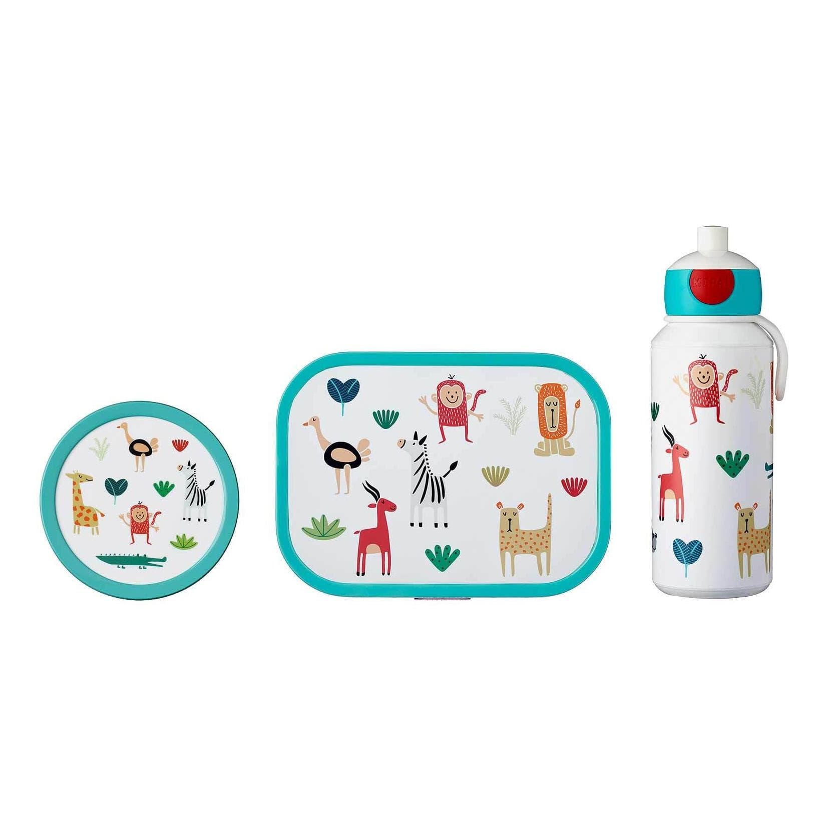 Mepal Lunchset Campus 3er Set - Trinkflasche Brotdose Fruchtbox