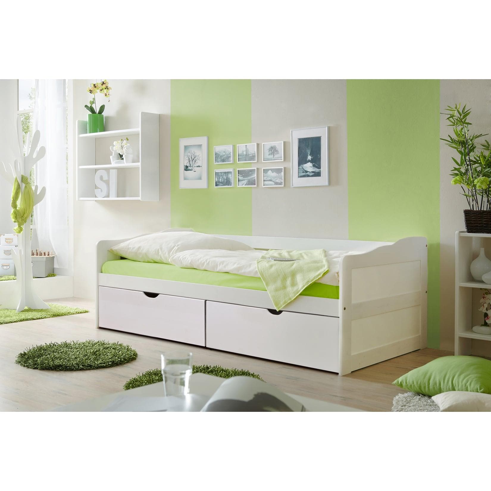 TiCAA Sofabett Melanie Kiefer Weiß