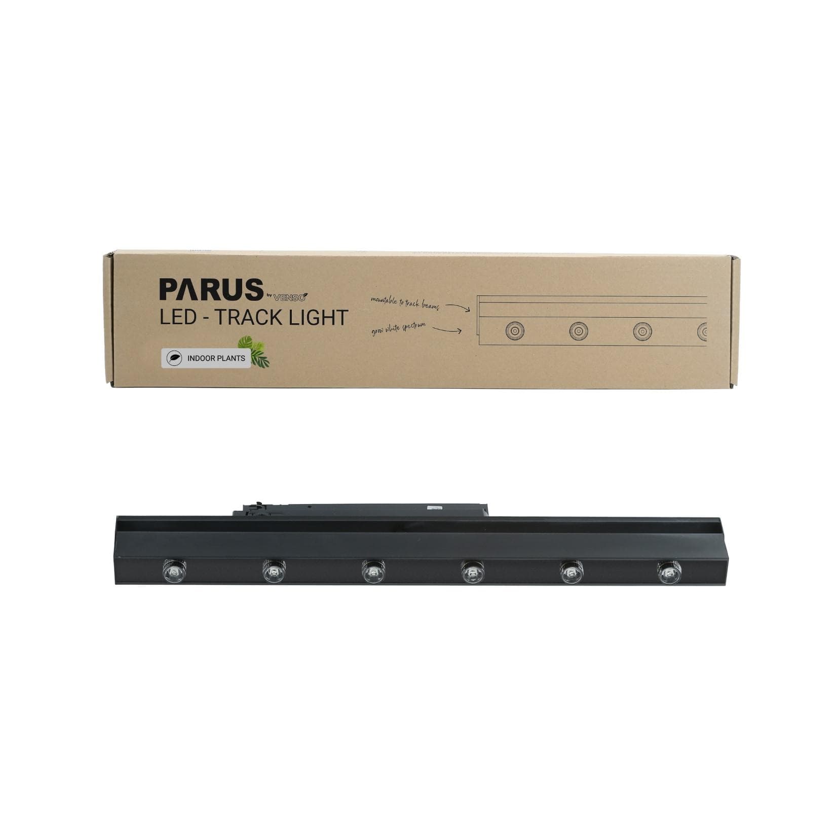 Parus by Venso LED Track Light Schwarz 60cm 30° Pflanzenlampe für Zimmerpflanzen