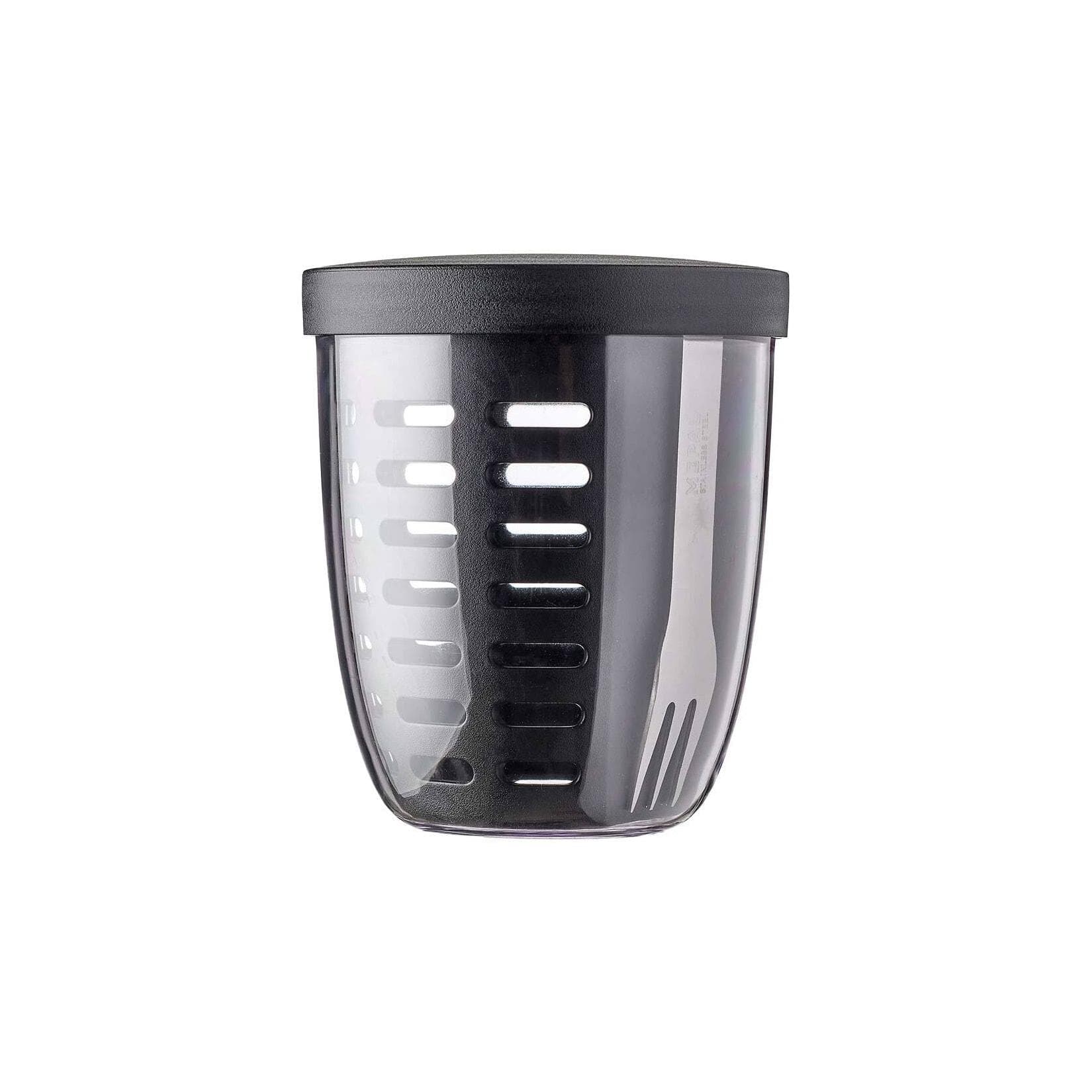 MEPAL Speisebehälter Ellipse Nordic Black mit Abtropfsieb