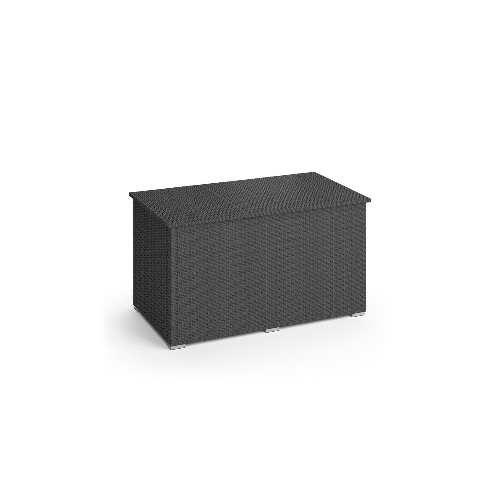 Oskar XXL Polyrattan Kissenbox 950L Anthrazit Gartenbox Gartentruhe