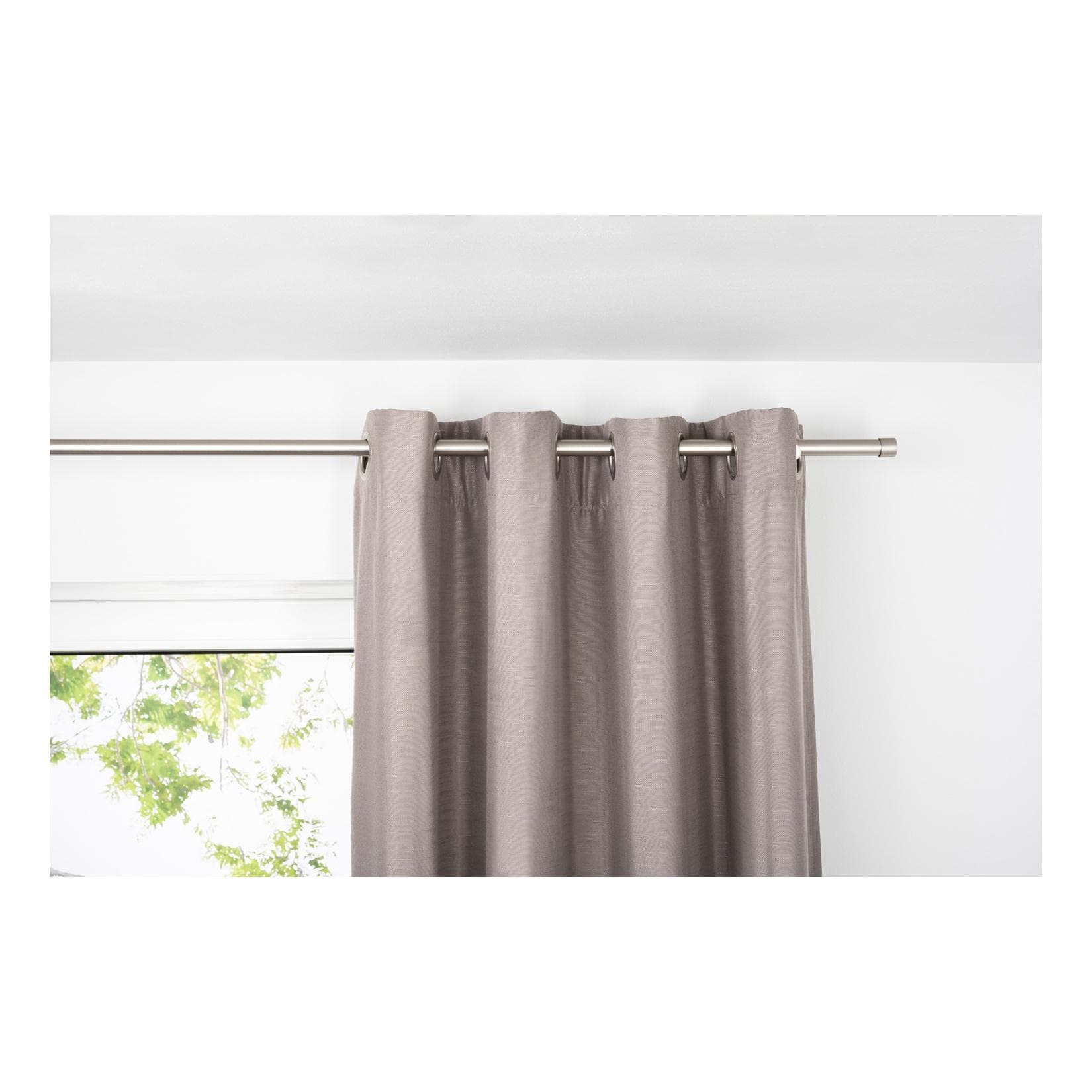 Ondeco Ösenschal Blickdicht Vorhänge 1er Set Farbe Taupe