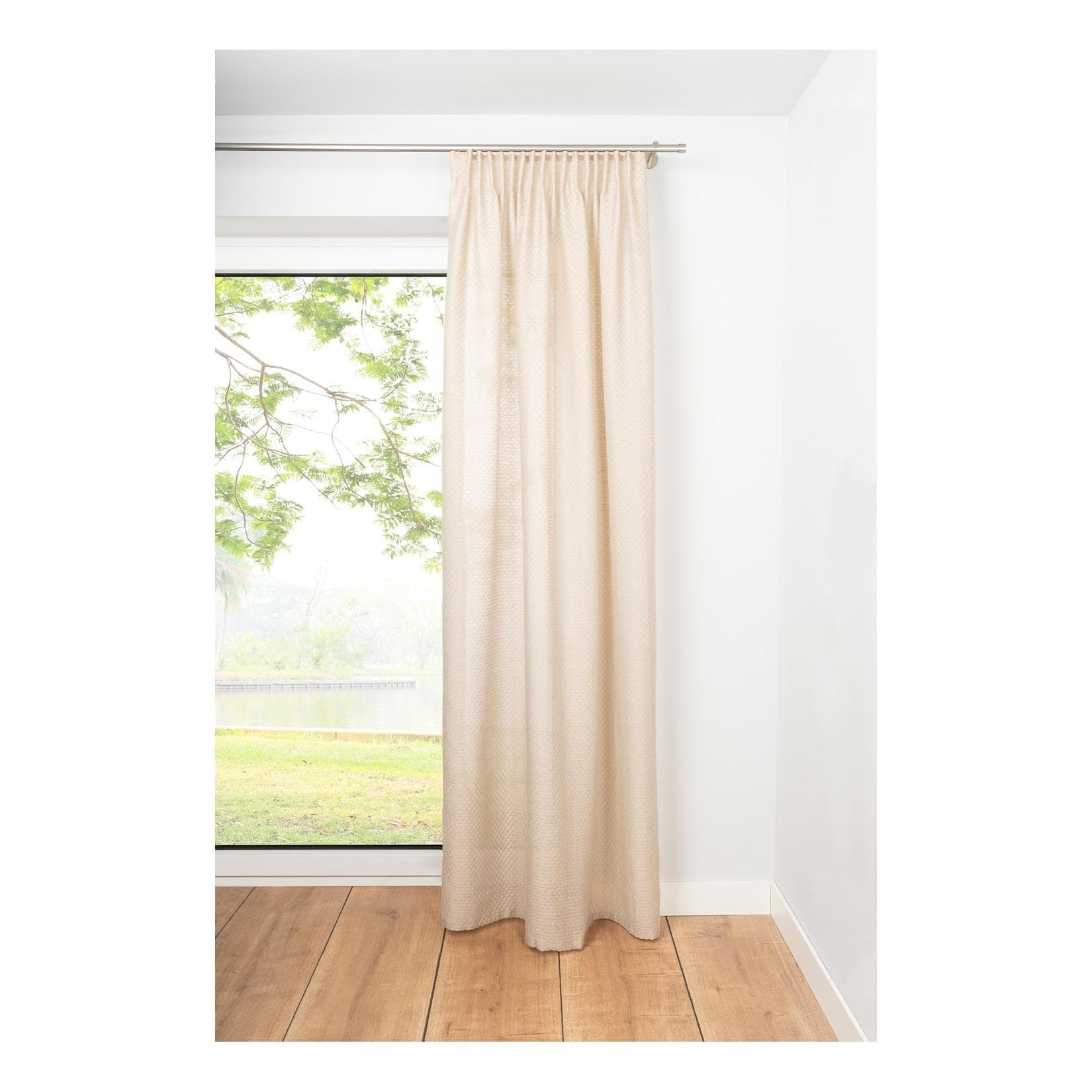 Ondeco Schlaufenschal Dot Gardinen Blickdicht Vorhang Schlafzimmer 1er Set Farbe Sand