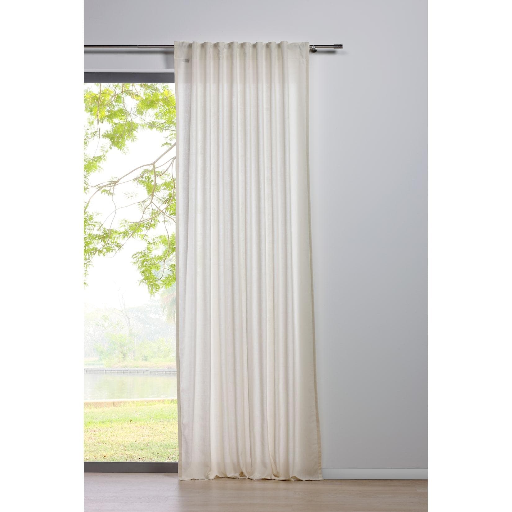 ONDECO Vorhang Pure: Verdeckte Schlaufen, Moderner Polyester-Schlaufenschal