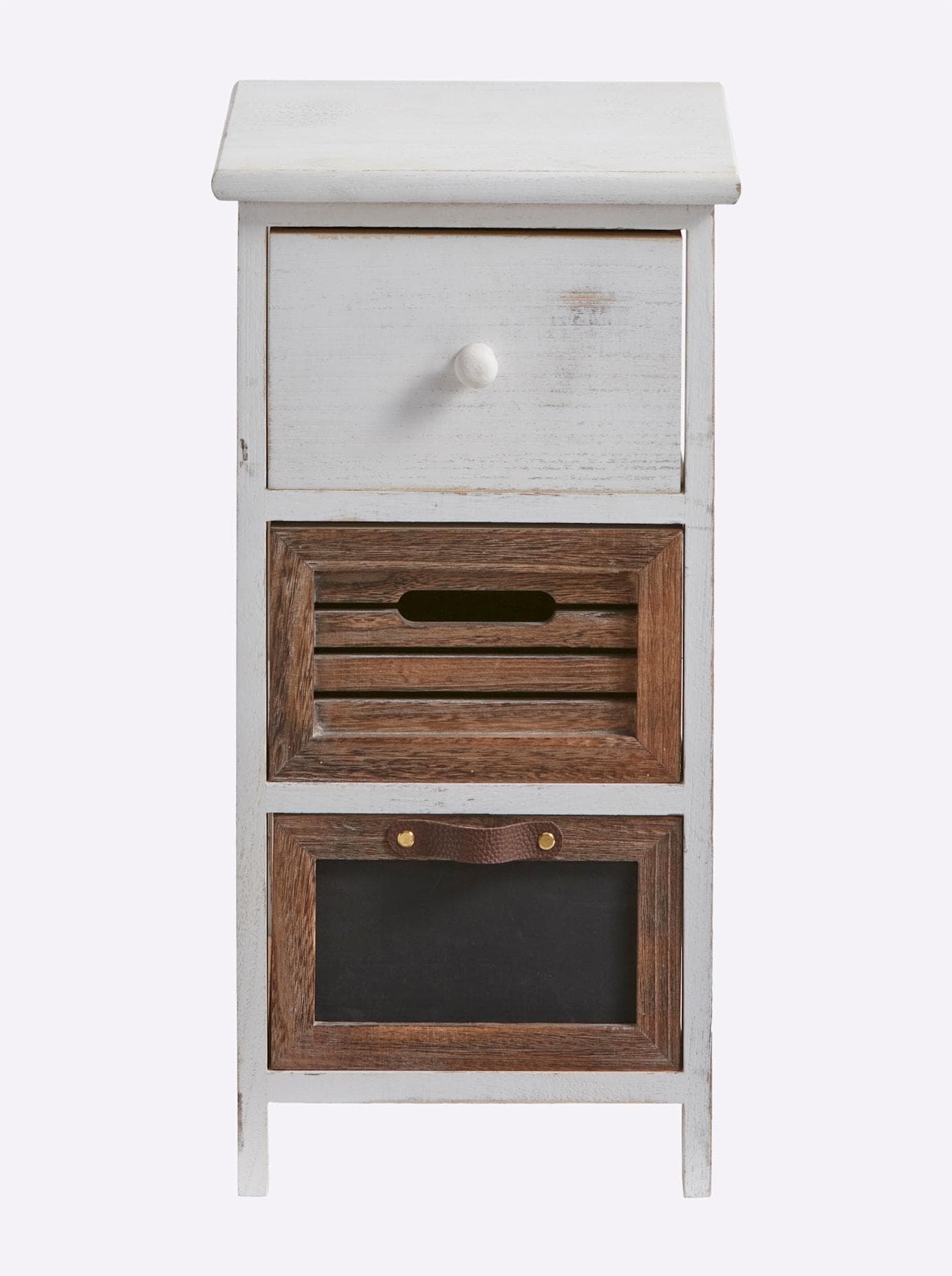 Kommode HEINE HOME Weiß Braun Massivholz