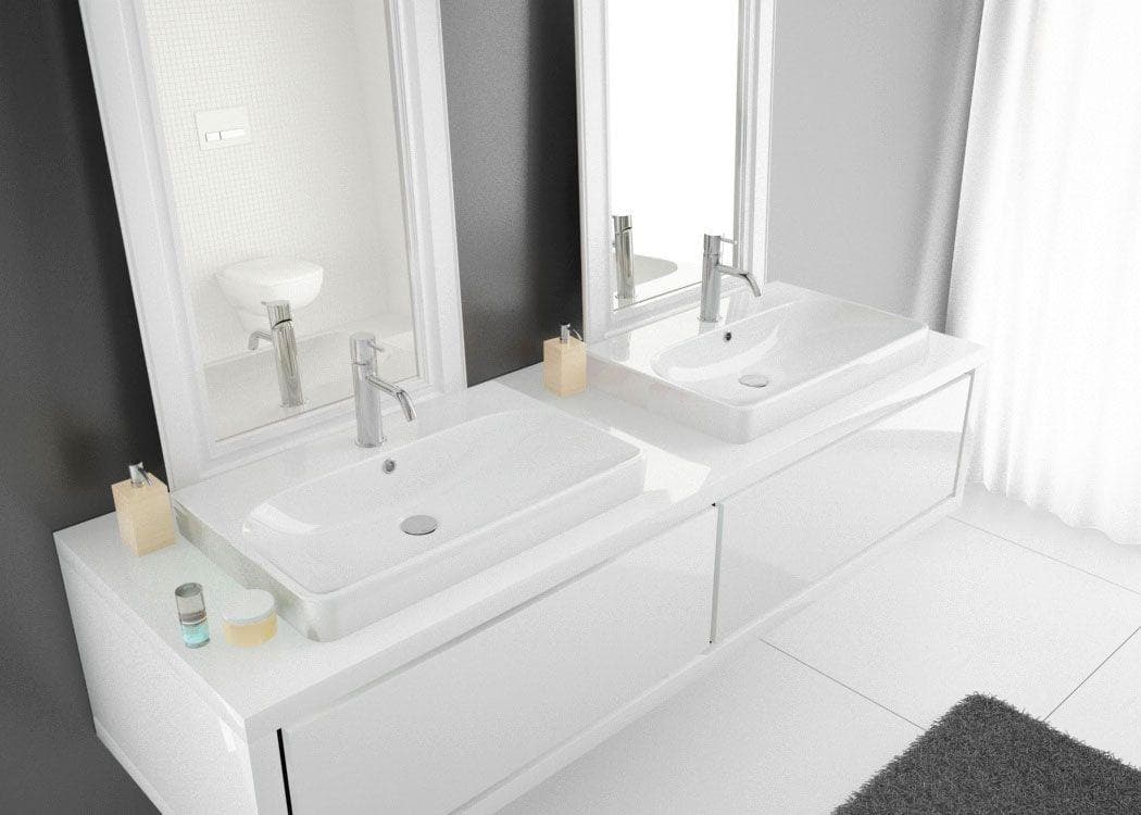 Hoesch Carta Waschbecken 50 x 40 cm Weiß