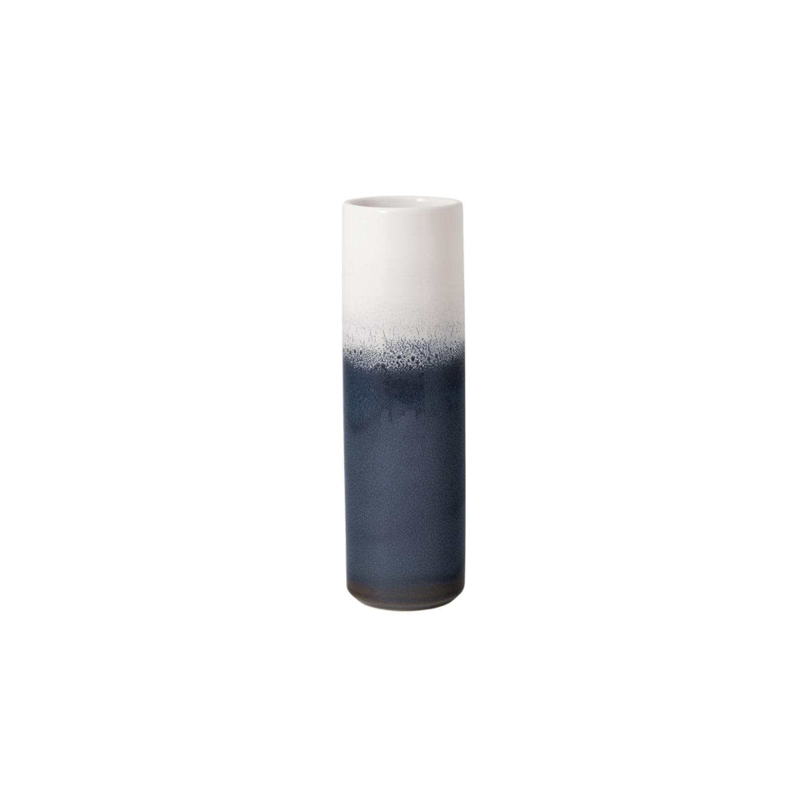 LIKE. BY VILLEROY & BOCH Vase Lave Home 25 cm Weiß-Blau Steingut
