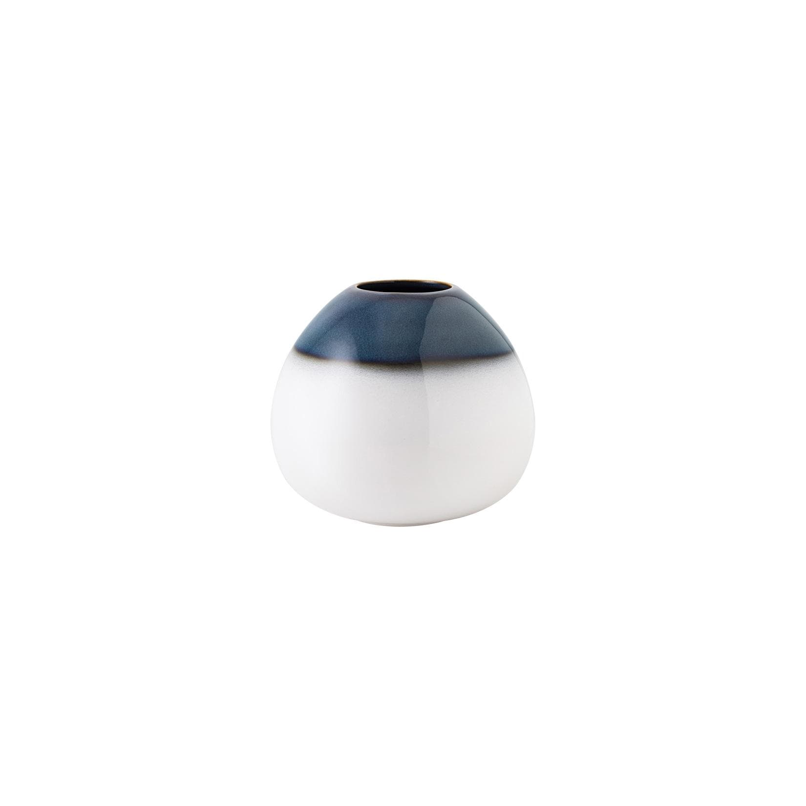 LIKE. BY VILLEROY & BOCH Vase Drop Lave Home 12,8 cm Weiß-Blau